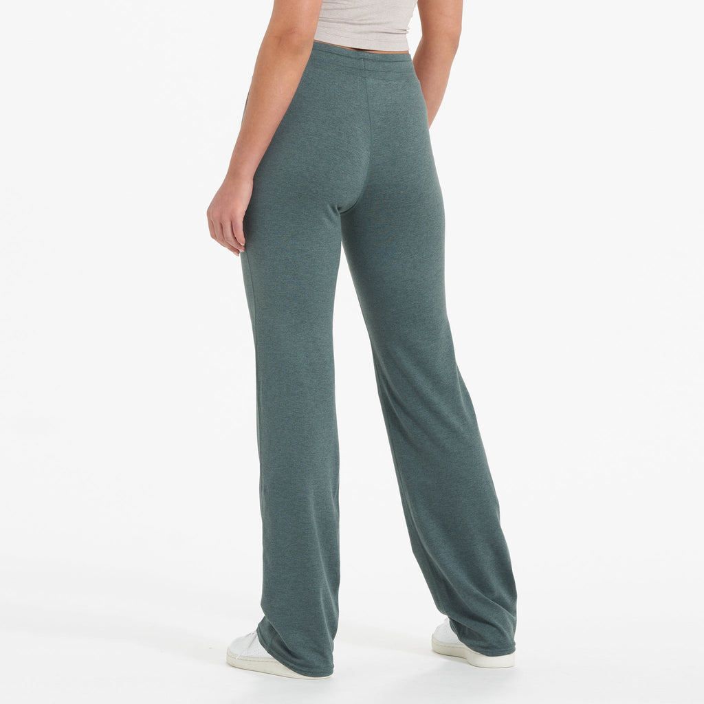Halo Wide Leg Flare Pant | Kelp Heather