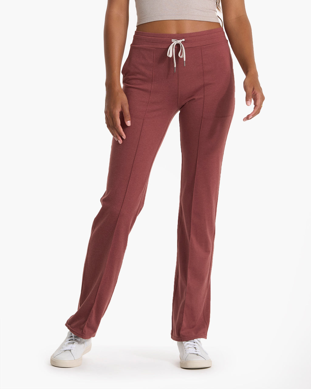 Halo Wide Leg Flare Pant | Rosewood Heather