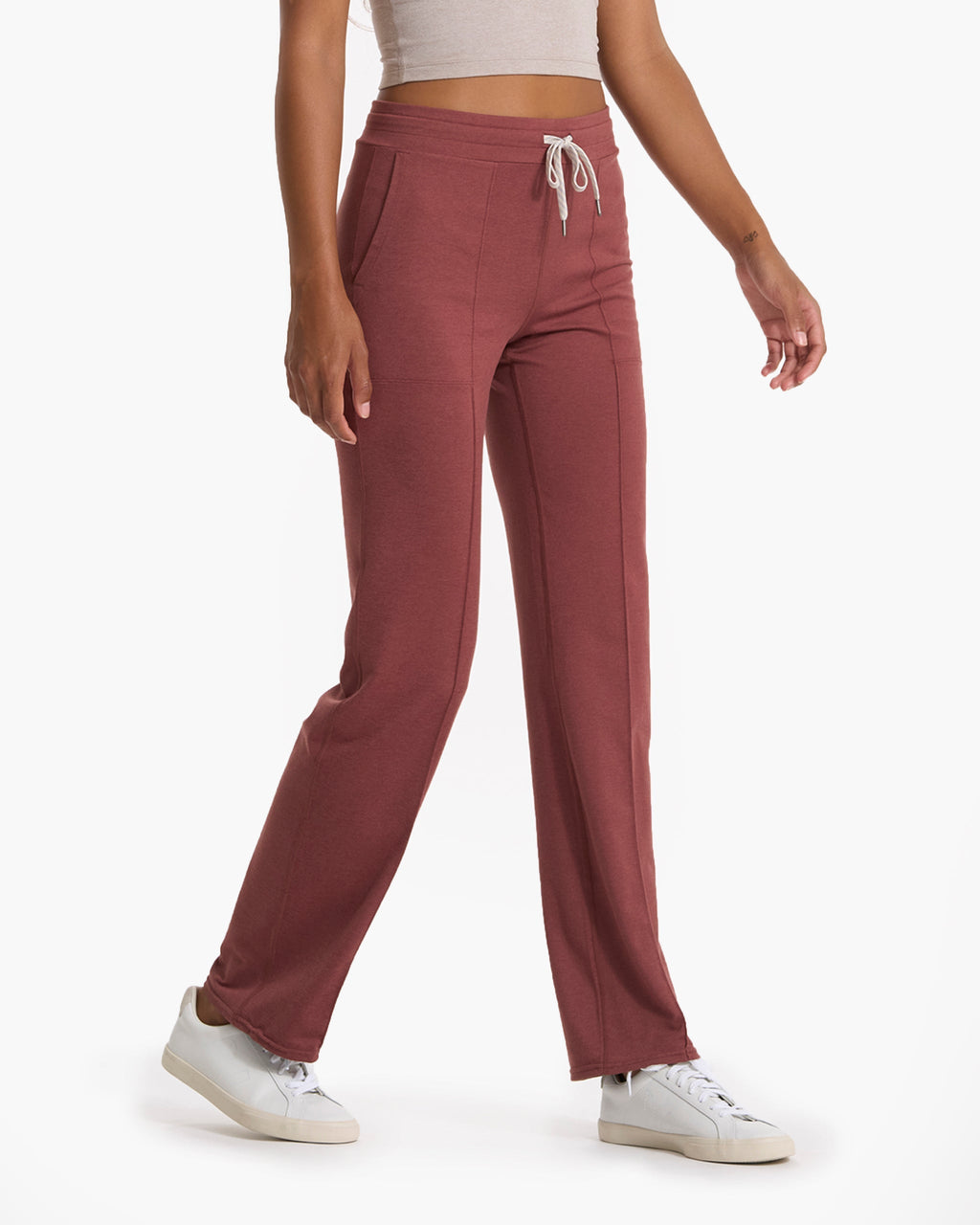 Halo Wide Leg Flare Pant | Rosewood Heather