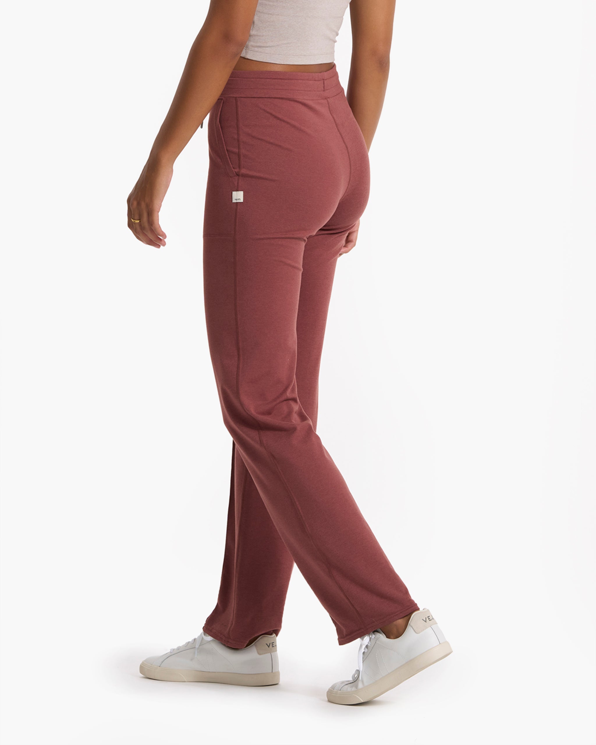 Halo Wide Leg Flare Pant | Rosewood Heather