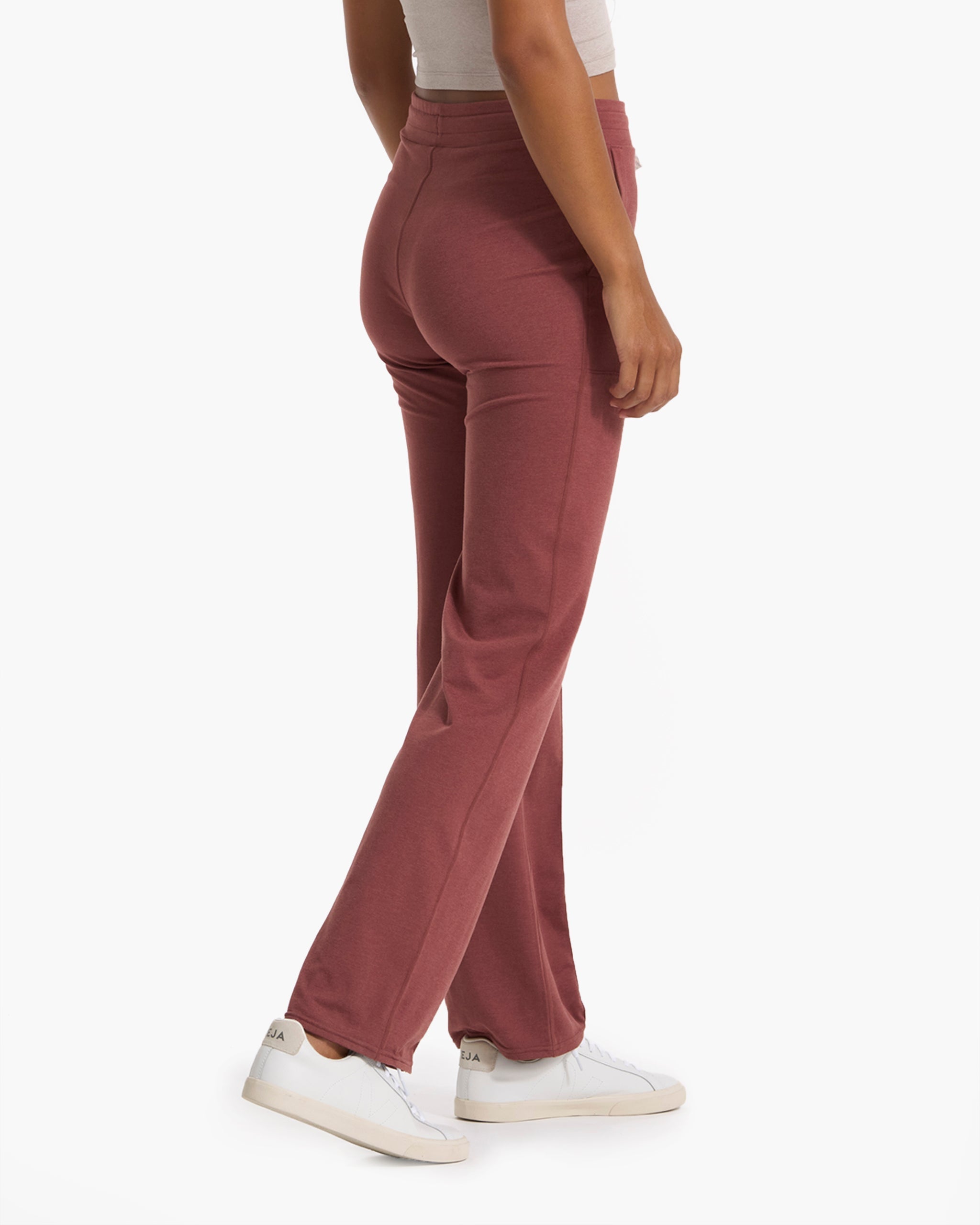 Halo Wide Leg Flare Pant | Rosewood Heather