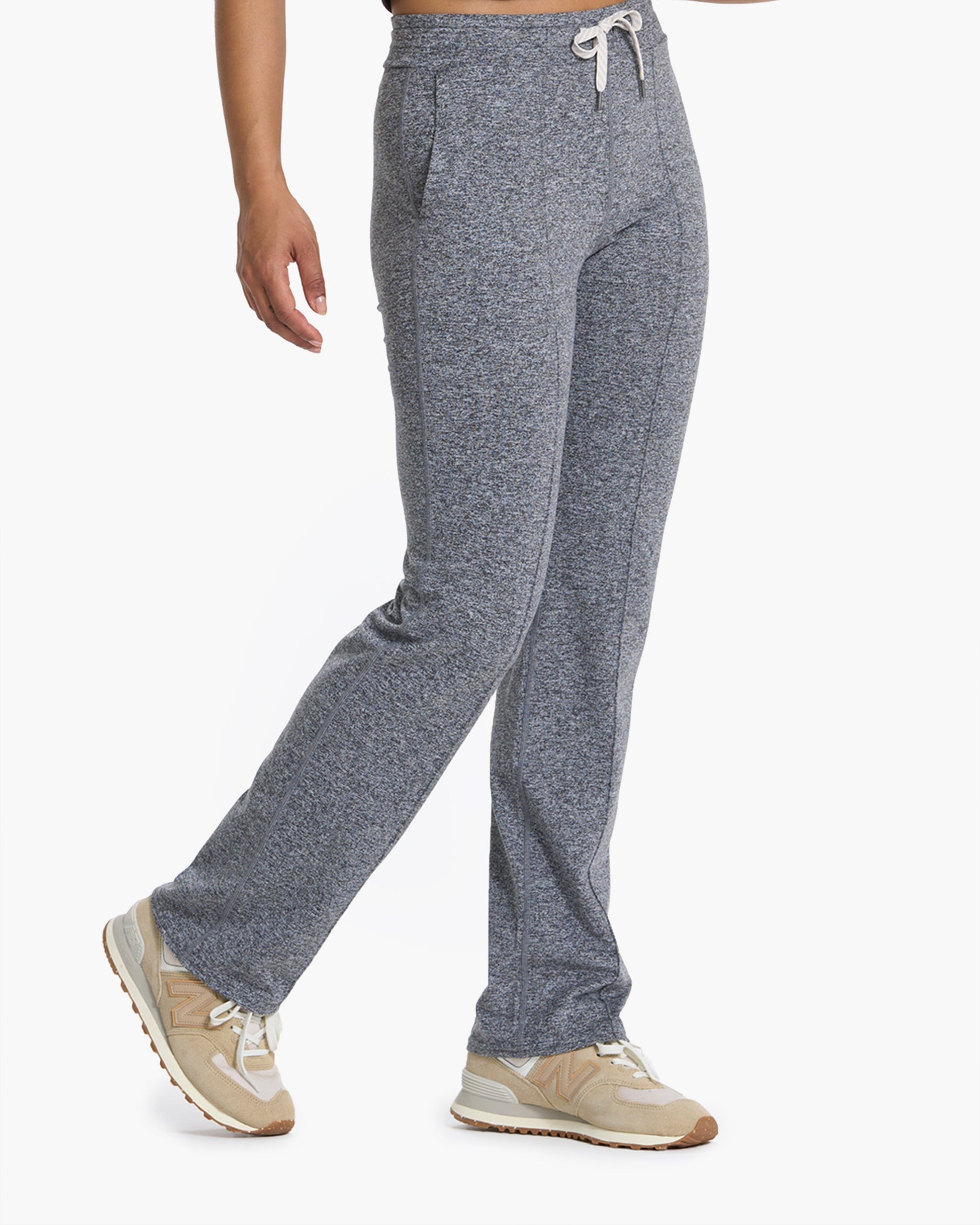 Halo Wide Leg Flare Pant | Heather Grey