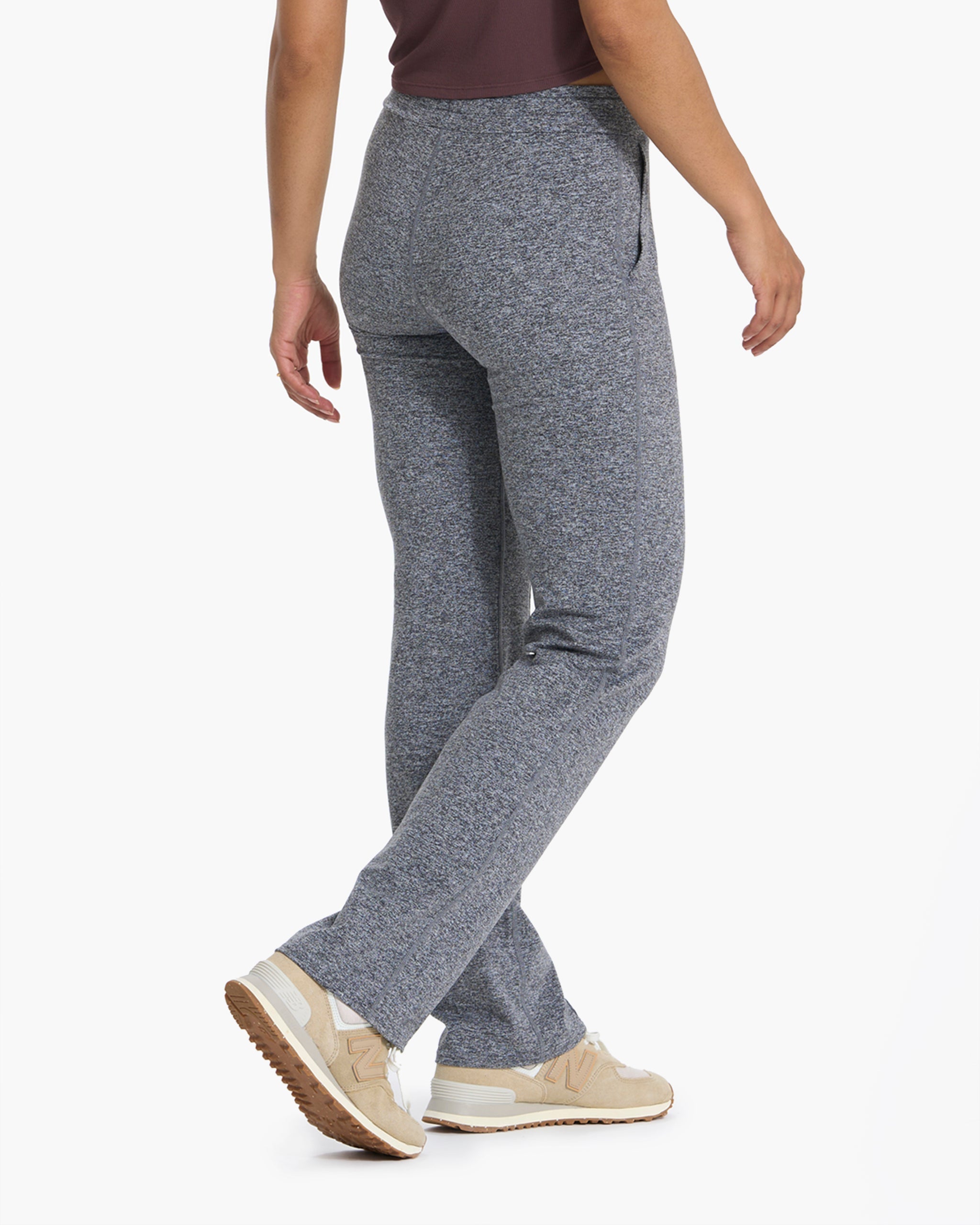 Halo Wide Leg Flare Pant | Heather Grey