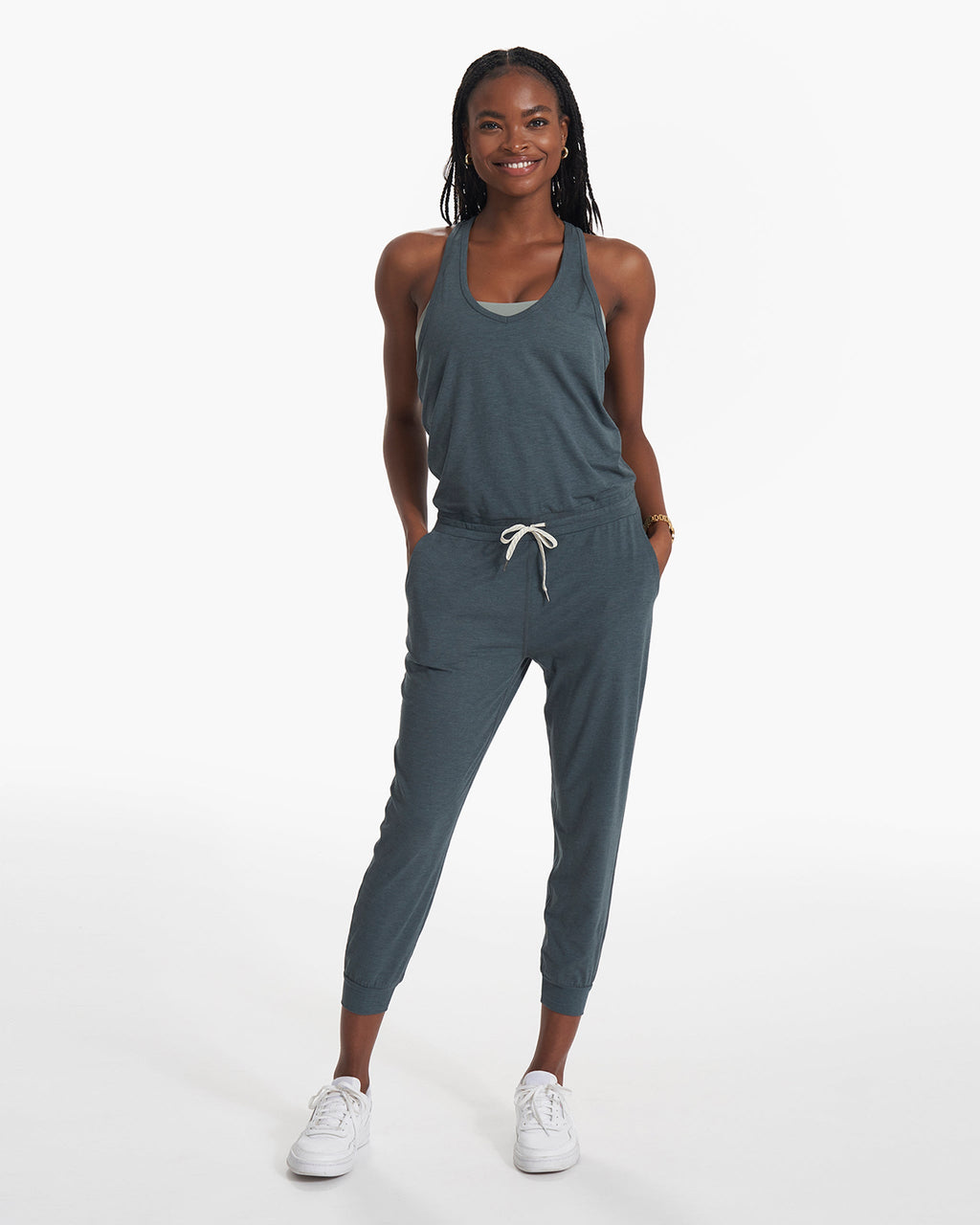 Lux Jumpsuit | Stone Heather