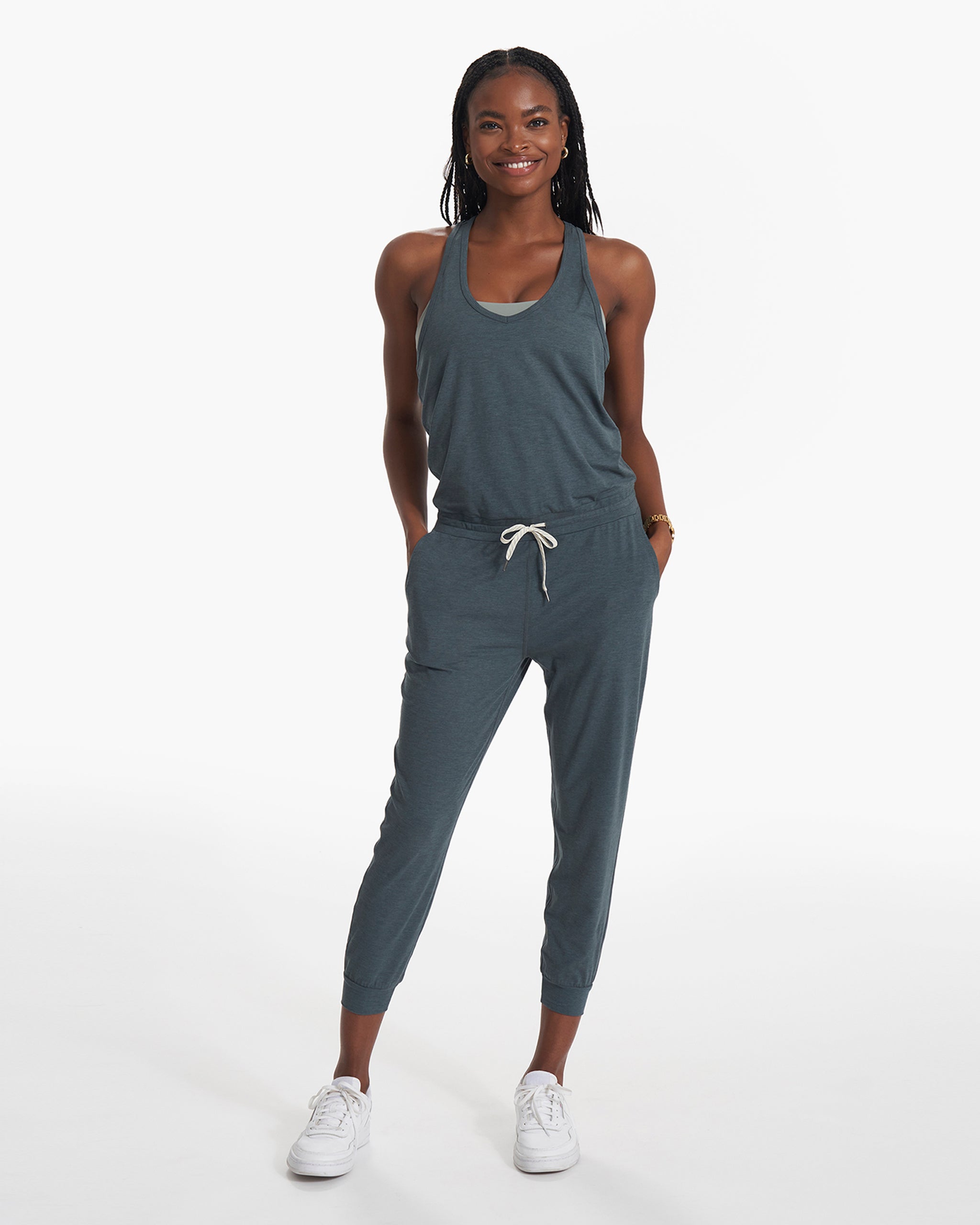 Lux Jumpsuit | Stone Heather