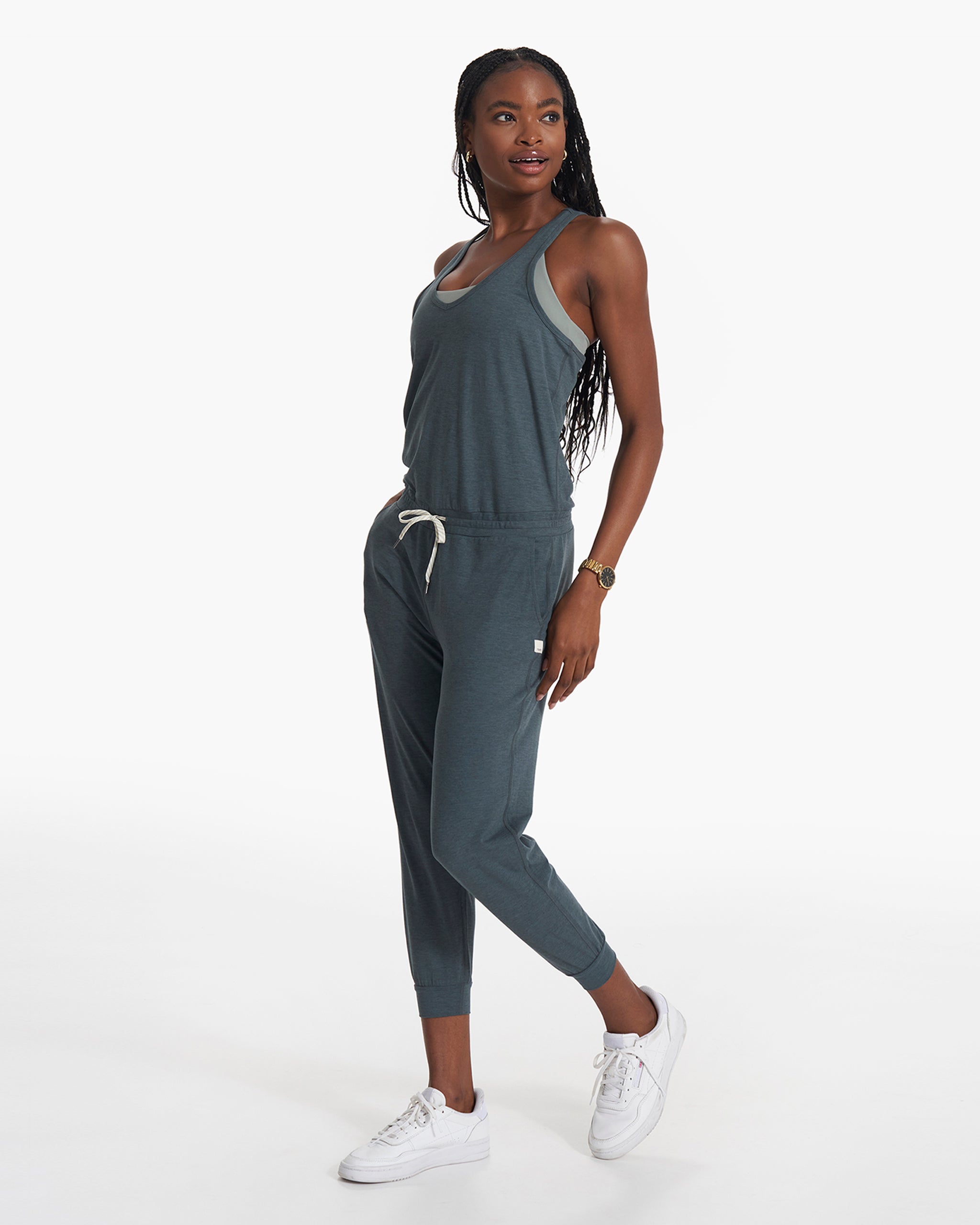Lux Jumpsuit | Stone Heather