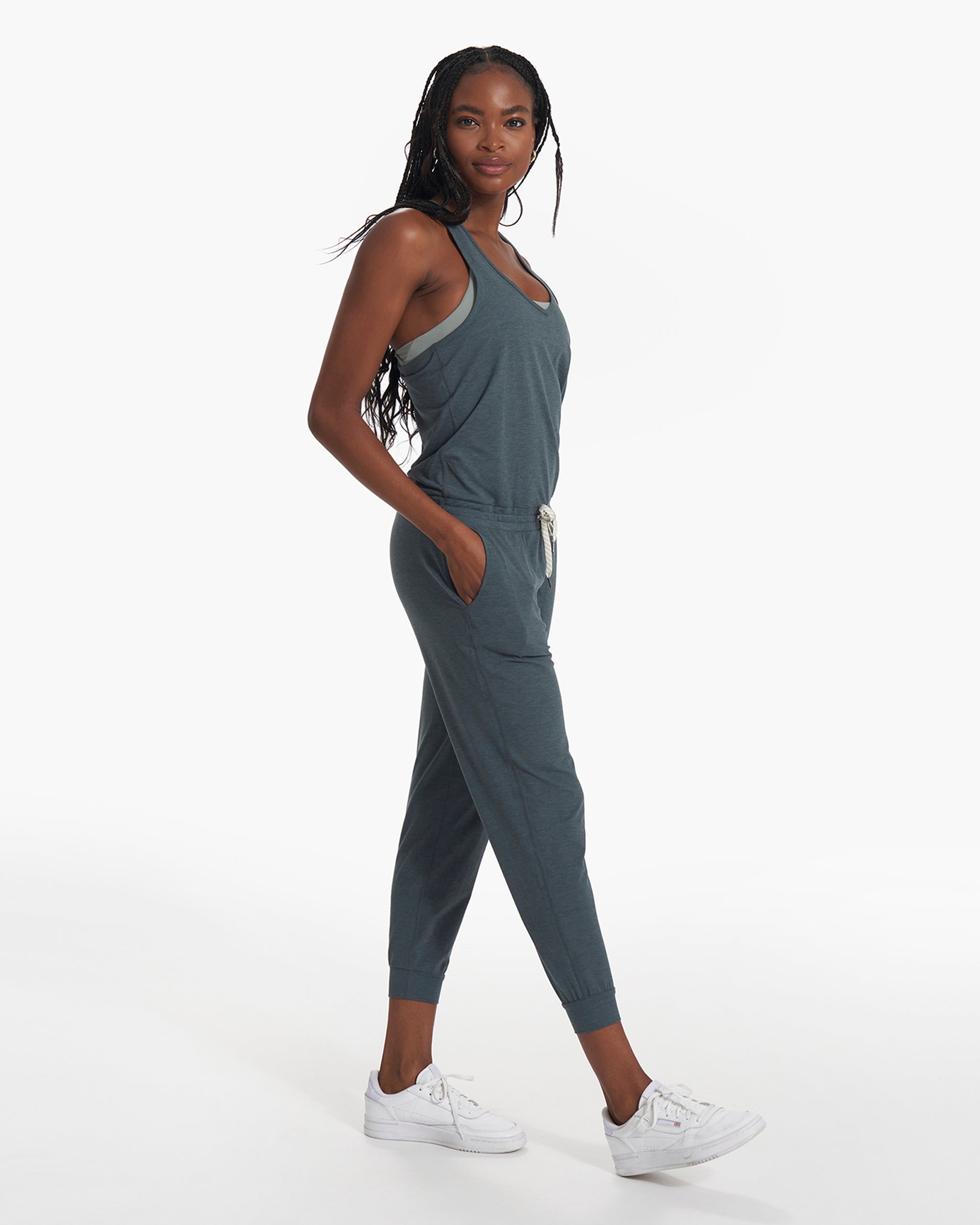 Lux Jumpsuit | Stone Heather