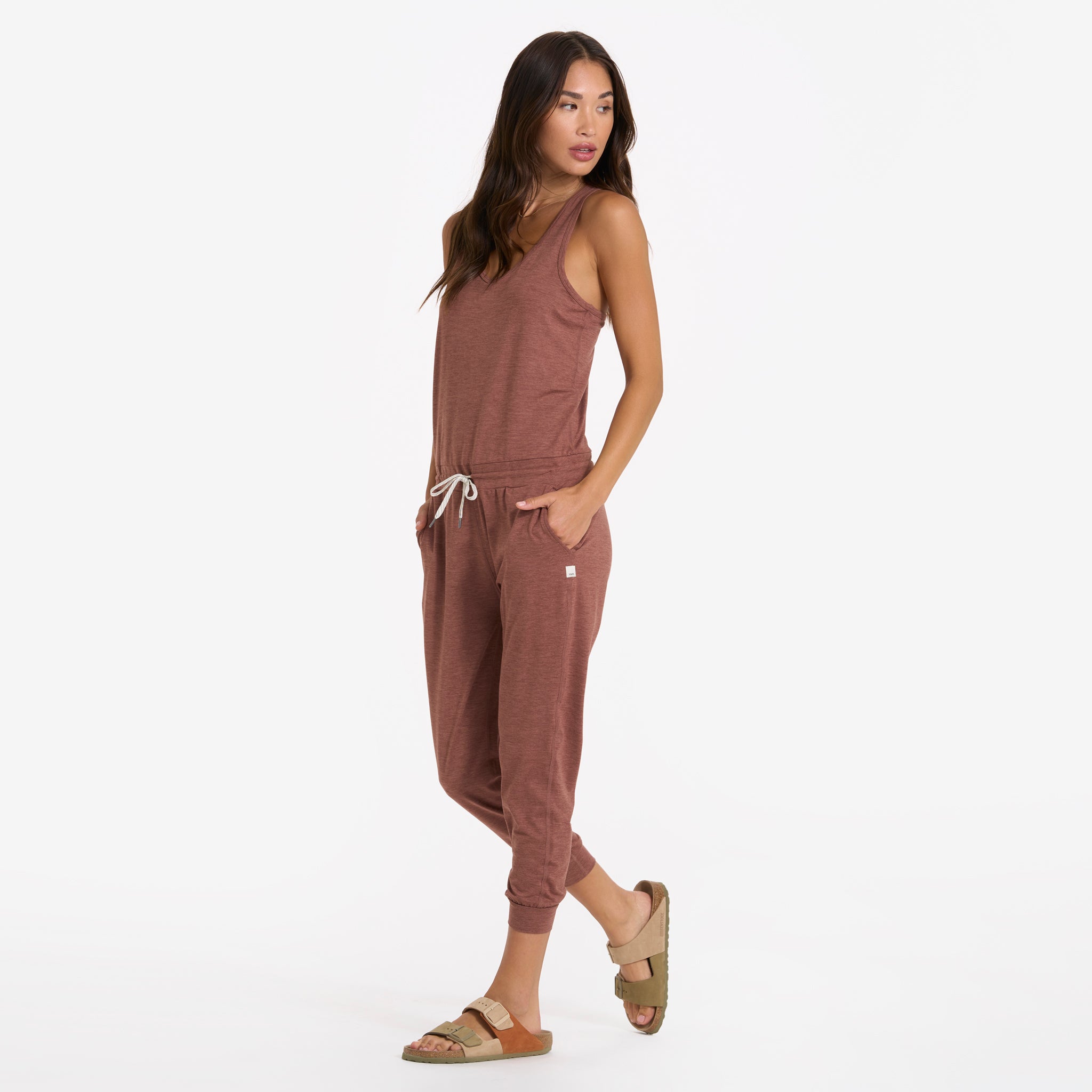 Lux Jumpsuit | Terracotta Heather