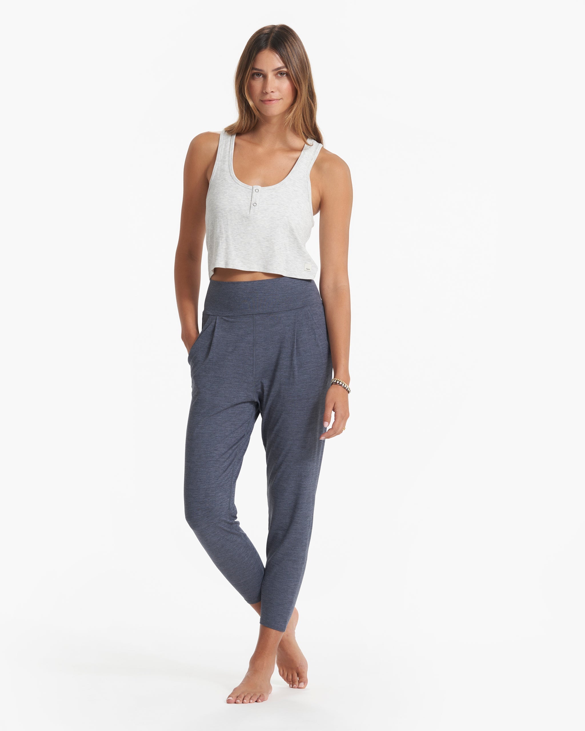 Lux At Ease Pant | Azure Heather