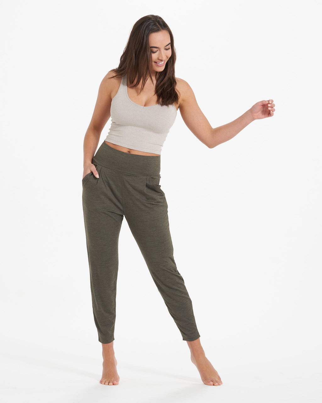 Lux At Ease Pant | Oregano Heather