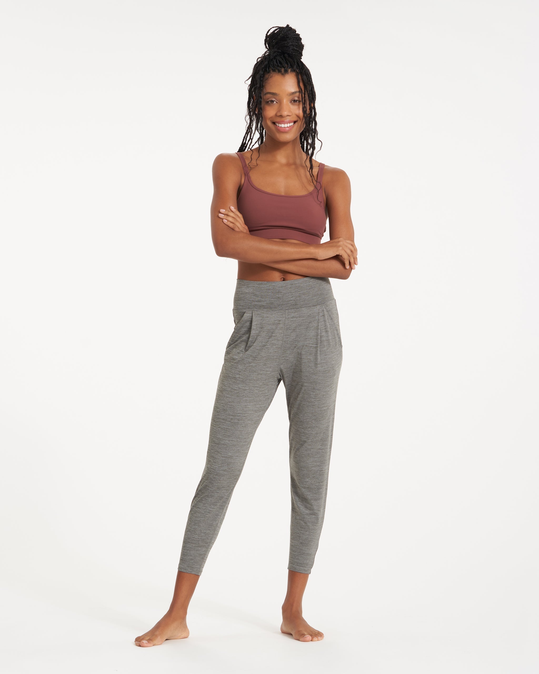 Lux At Ease Pant | Heather Grey