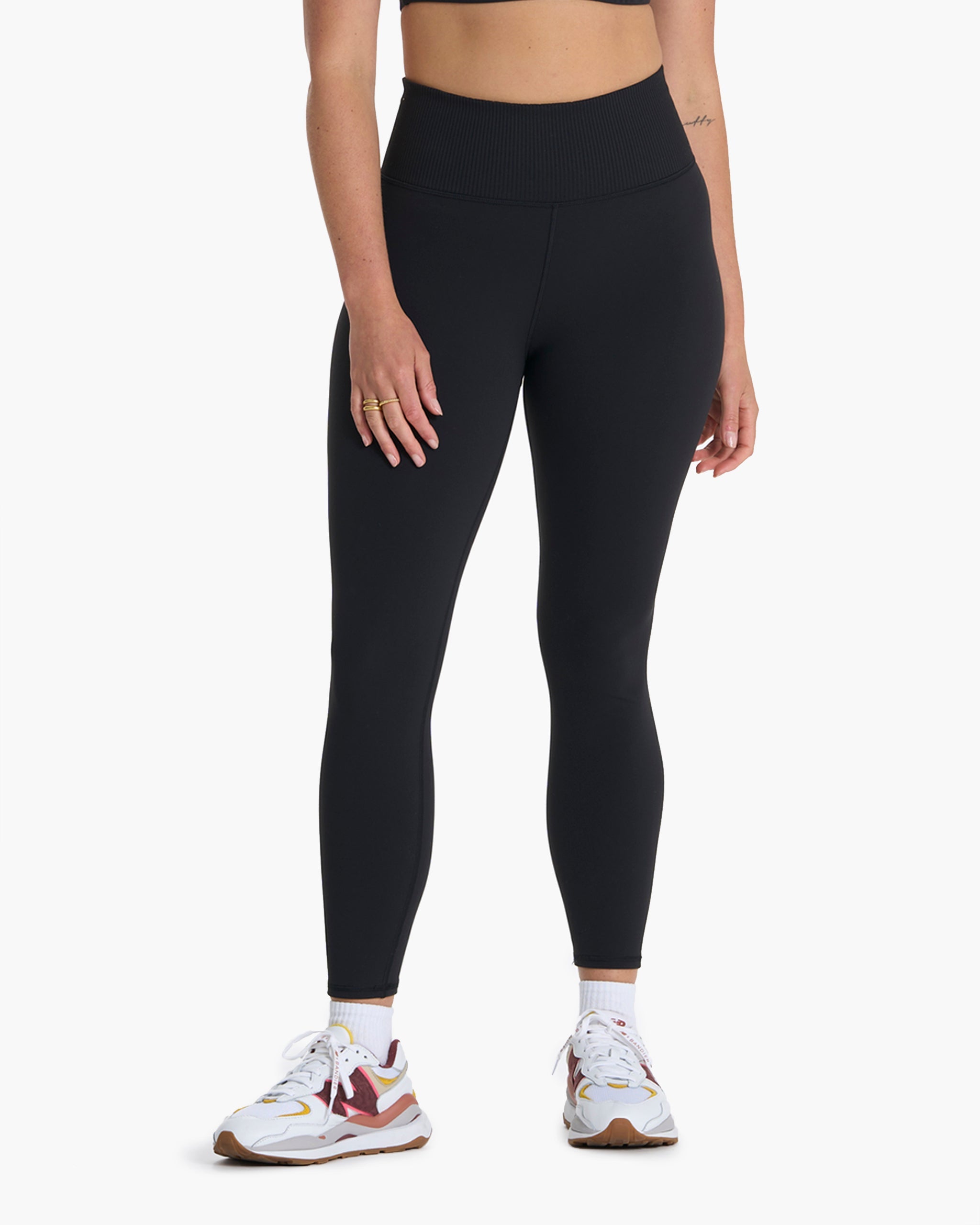Rib Studio Legging | Black