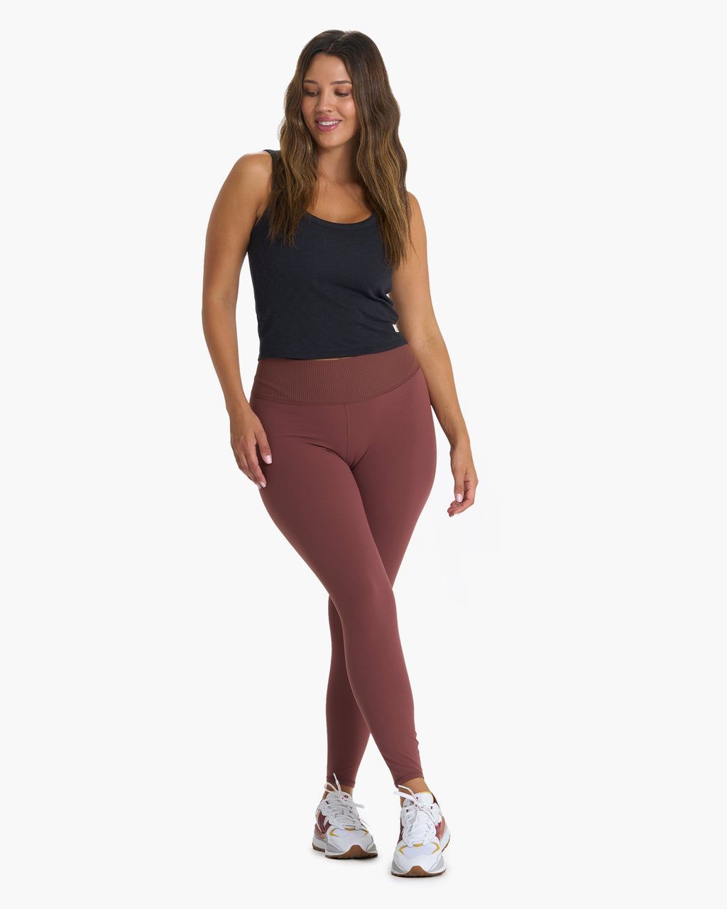Rib Studio Legging | Cedar