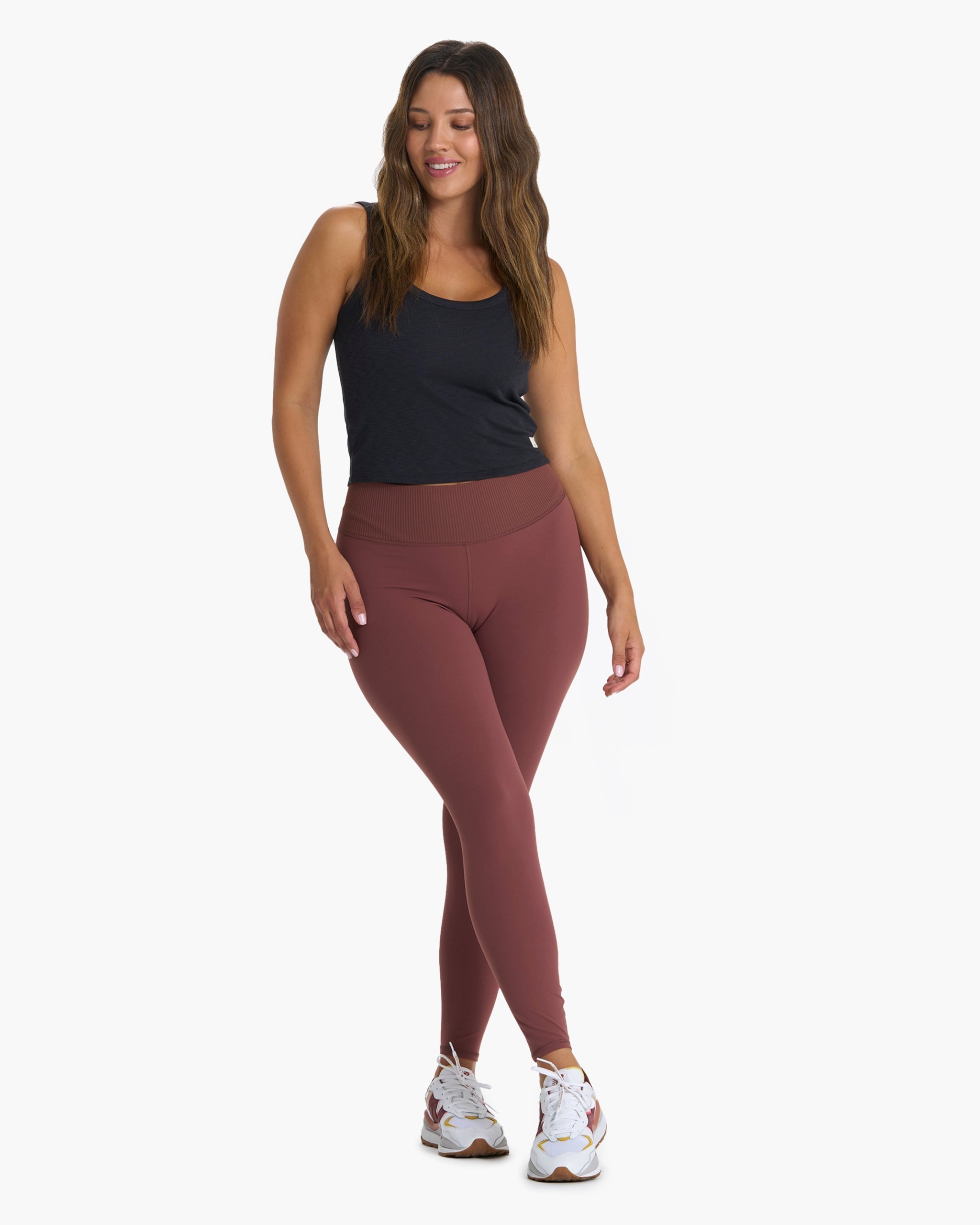 Rib Studio Legging | Cedar