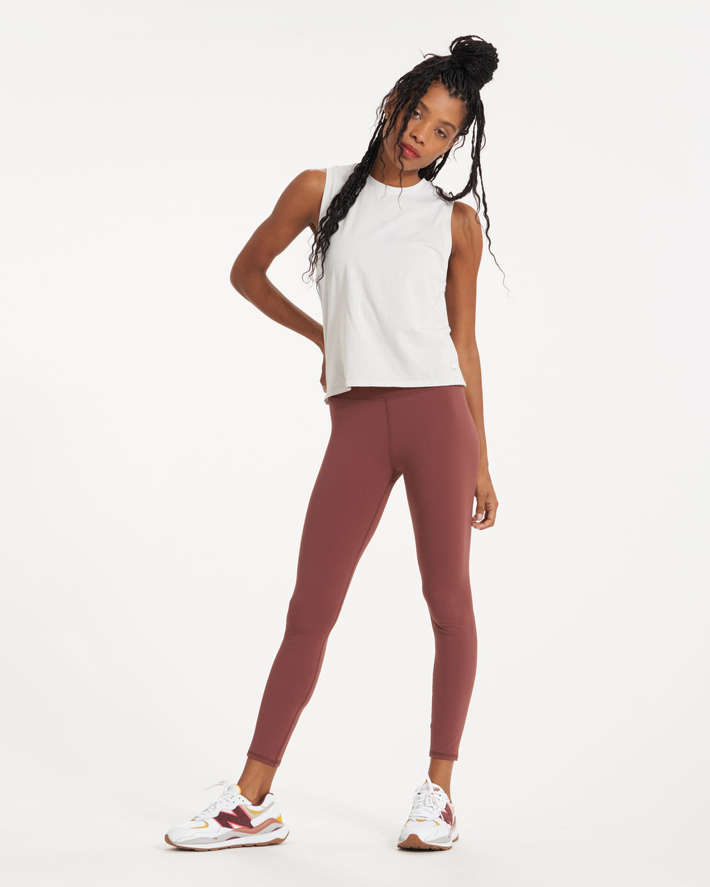 Rib Studio Legging | Cedar