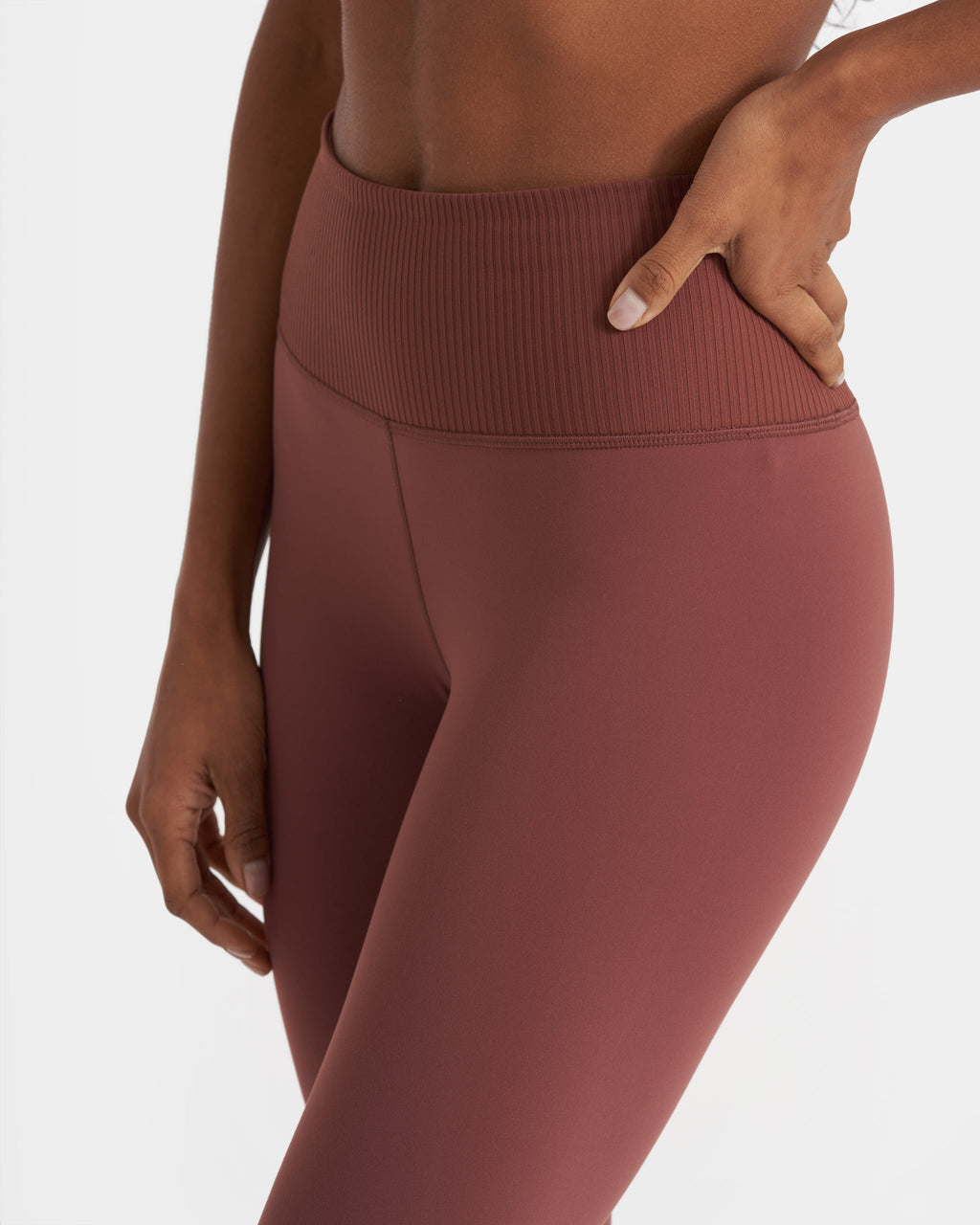 Rib Studio Legging | Cedar