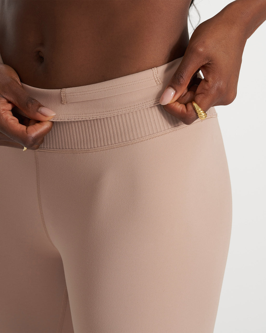 Rib Studio Legging | Coconut