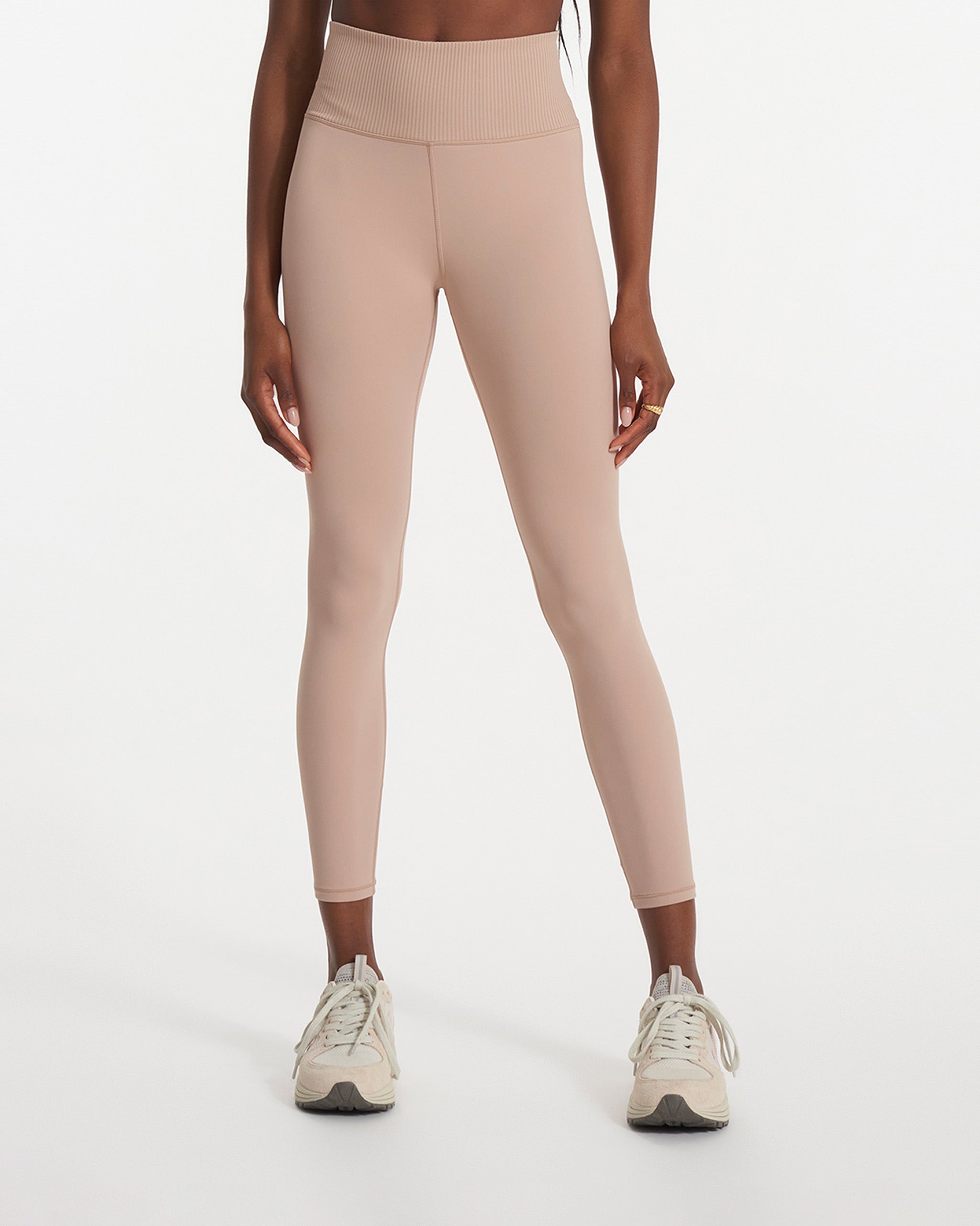 Rib Studio Legging | Coconut