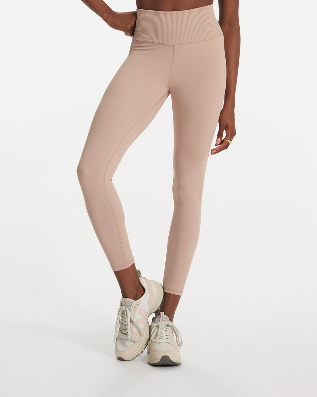 Rib Studio Legging | Coconut