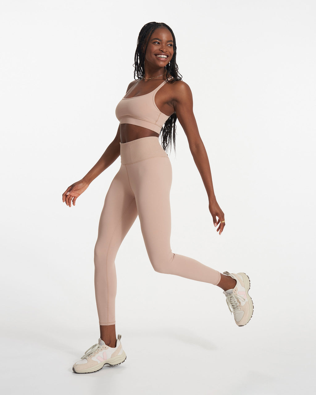 Rib Studio Legging | Coconut