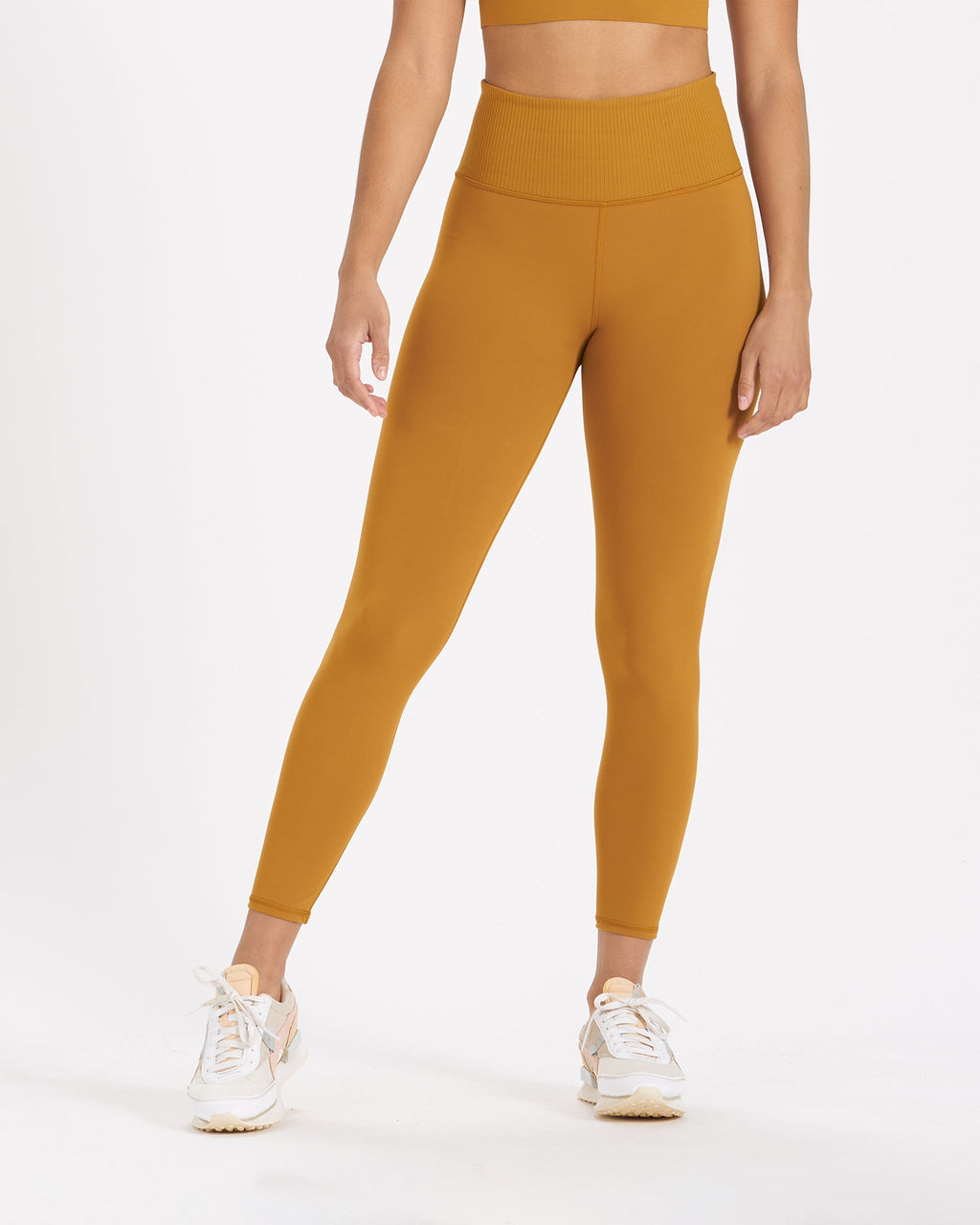Rib Studio Legging | Dark Golden