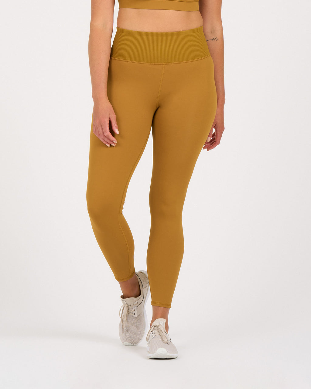 Rib Studio Legging | Dark Golden
