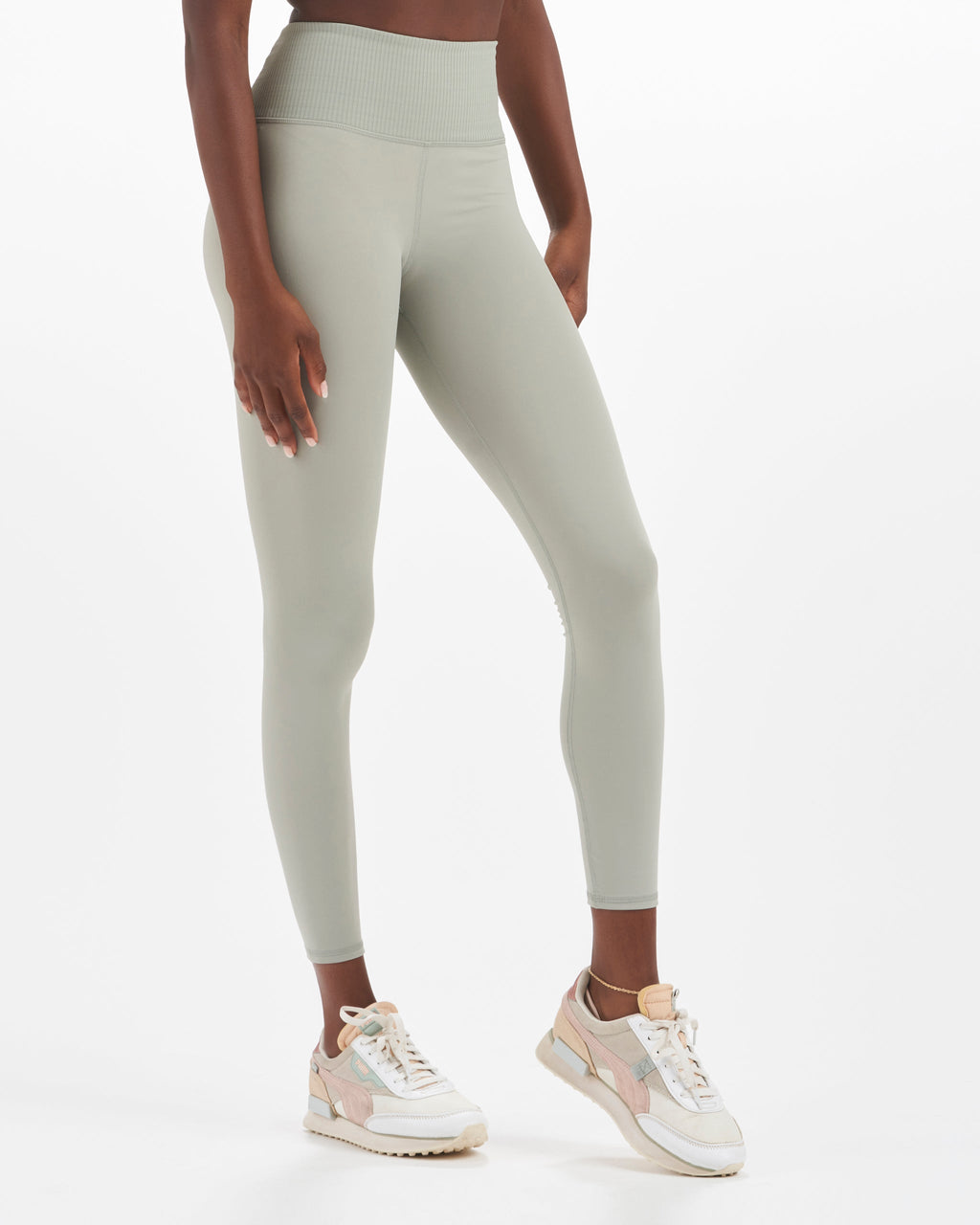 Rib Studio Legging | Eucalyptus