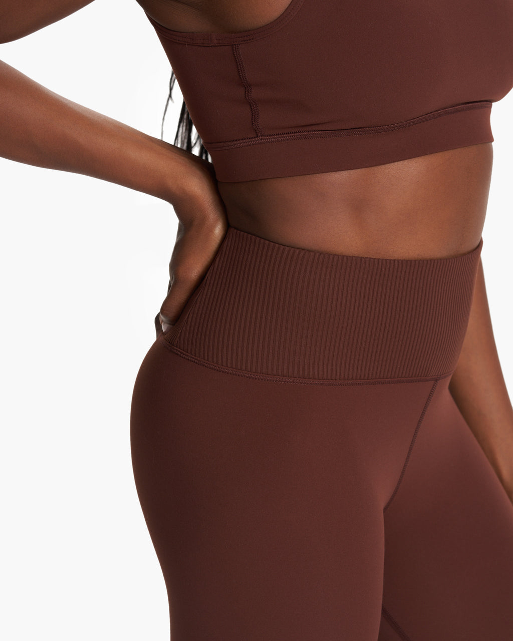 Rib Studio Legging | Mulberry