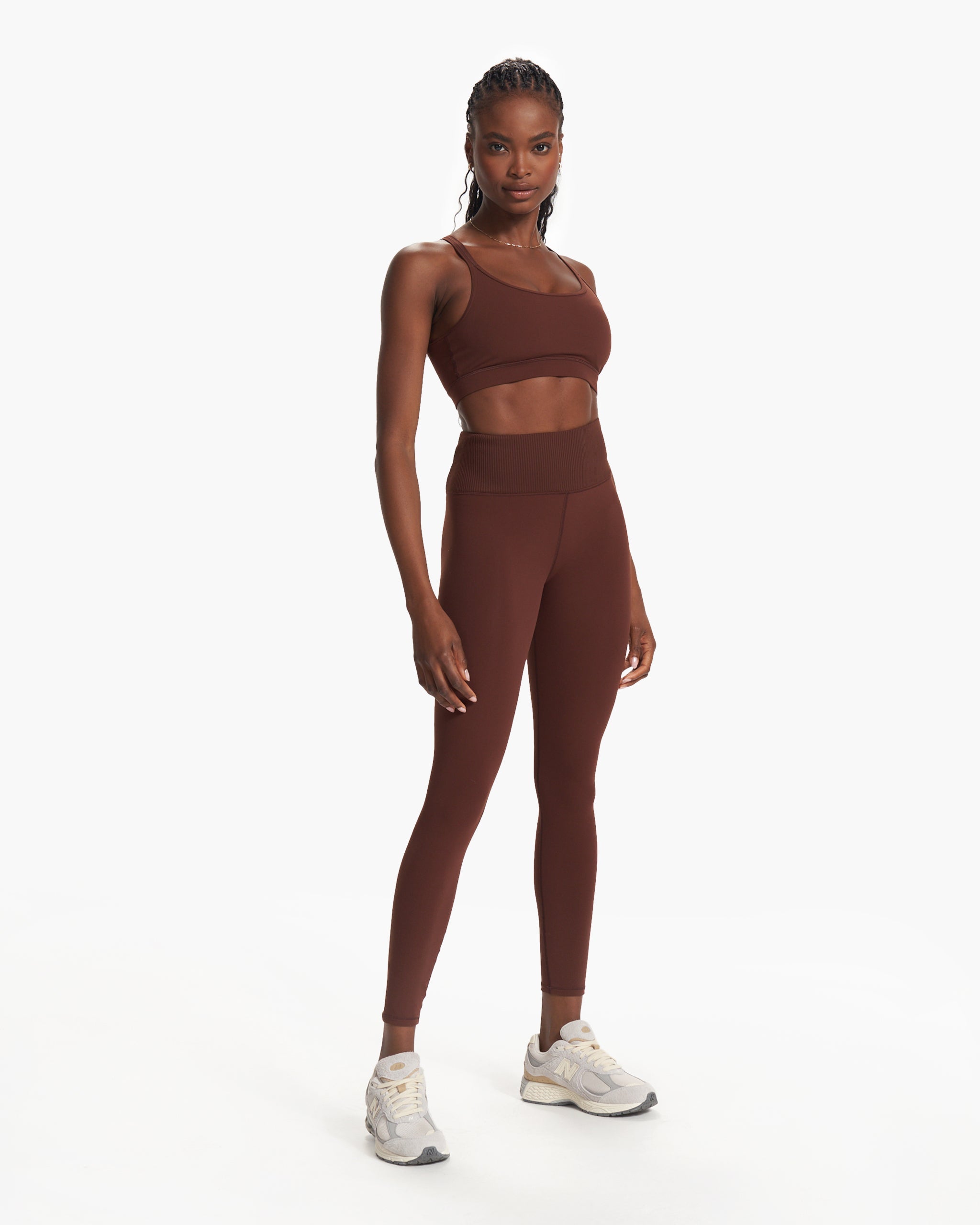Rib Studio Legging | Mulberry