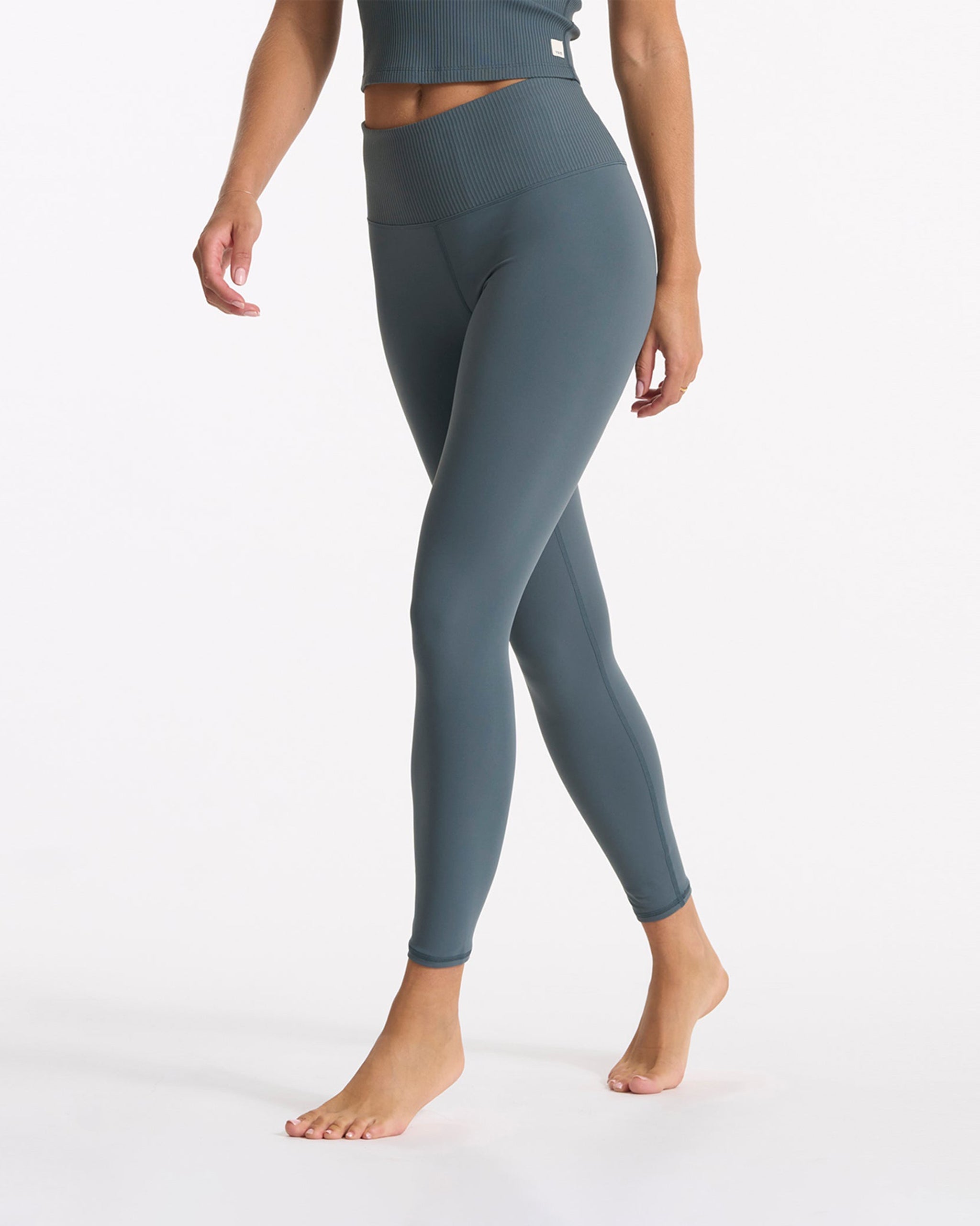 Rib Studio Legging | Stone