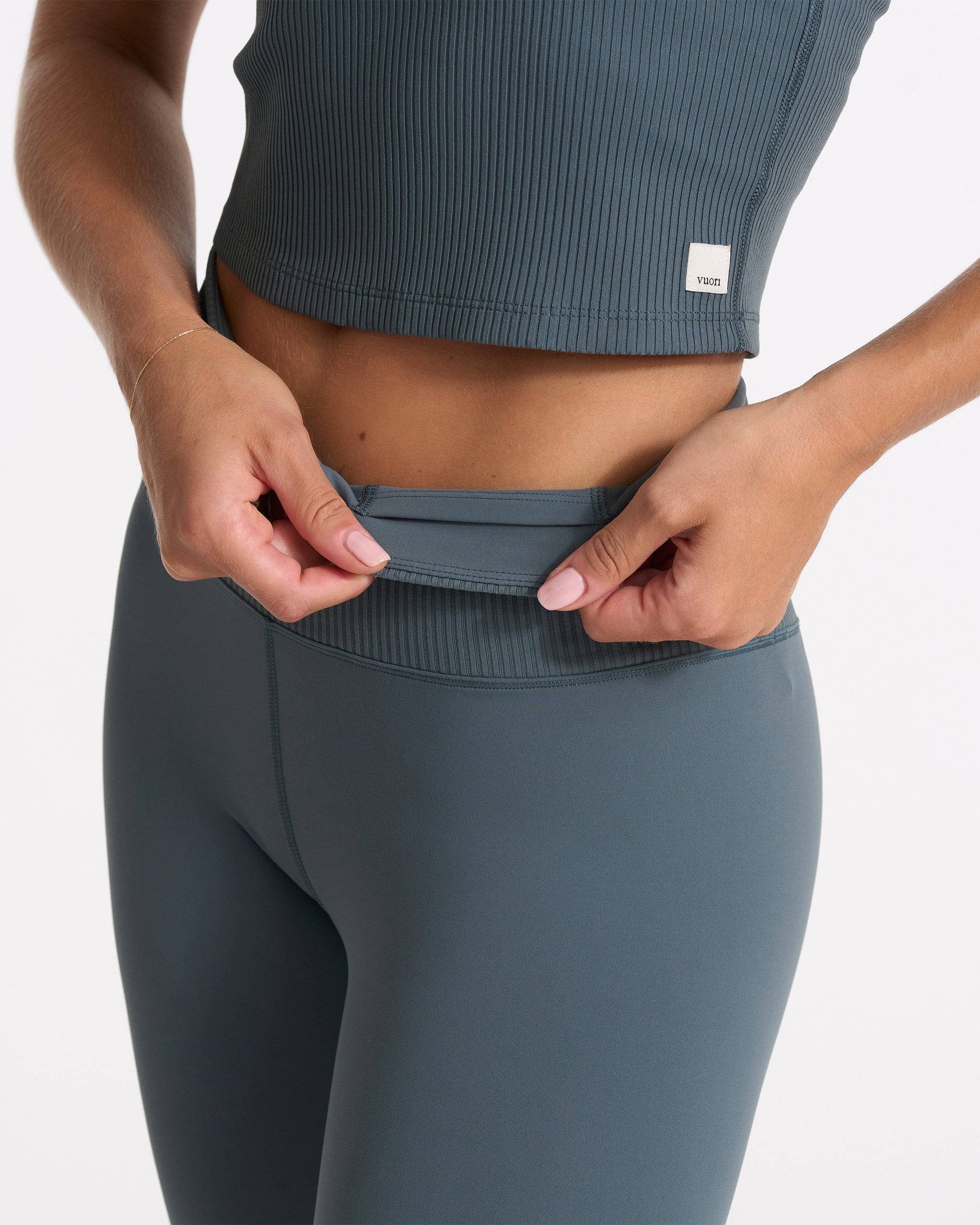 Rib Studio Legging | Stone