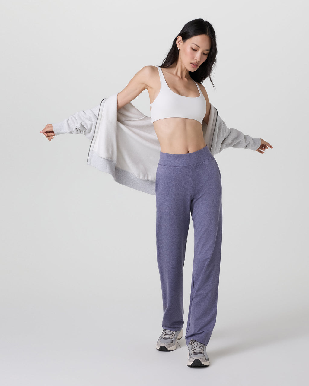 Halo Straight Leg Trouser | Cosmic Heather