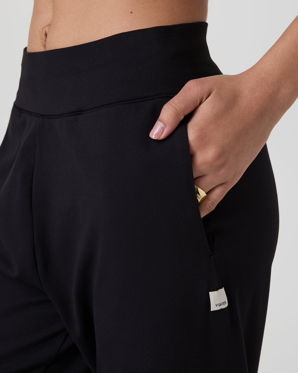 Halo Straight Leg Trouser | Solid Black