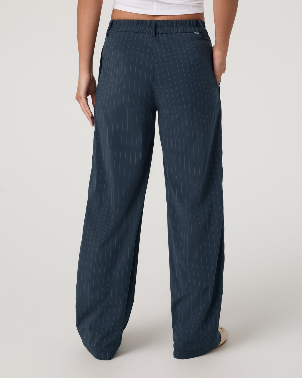 Villa Pinstripe Trouser Pant | Navy Pinstripe