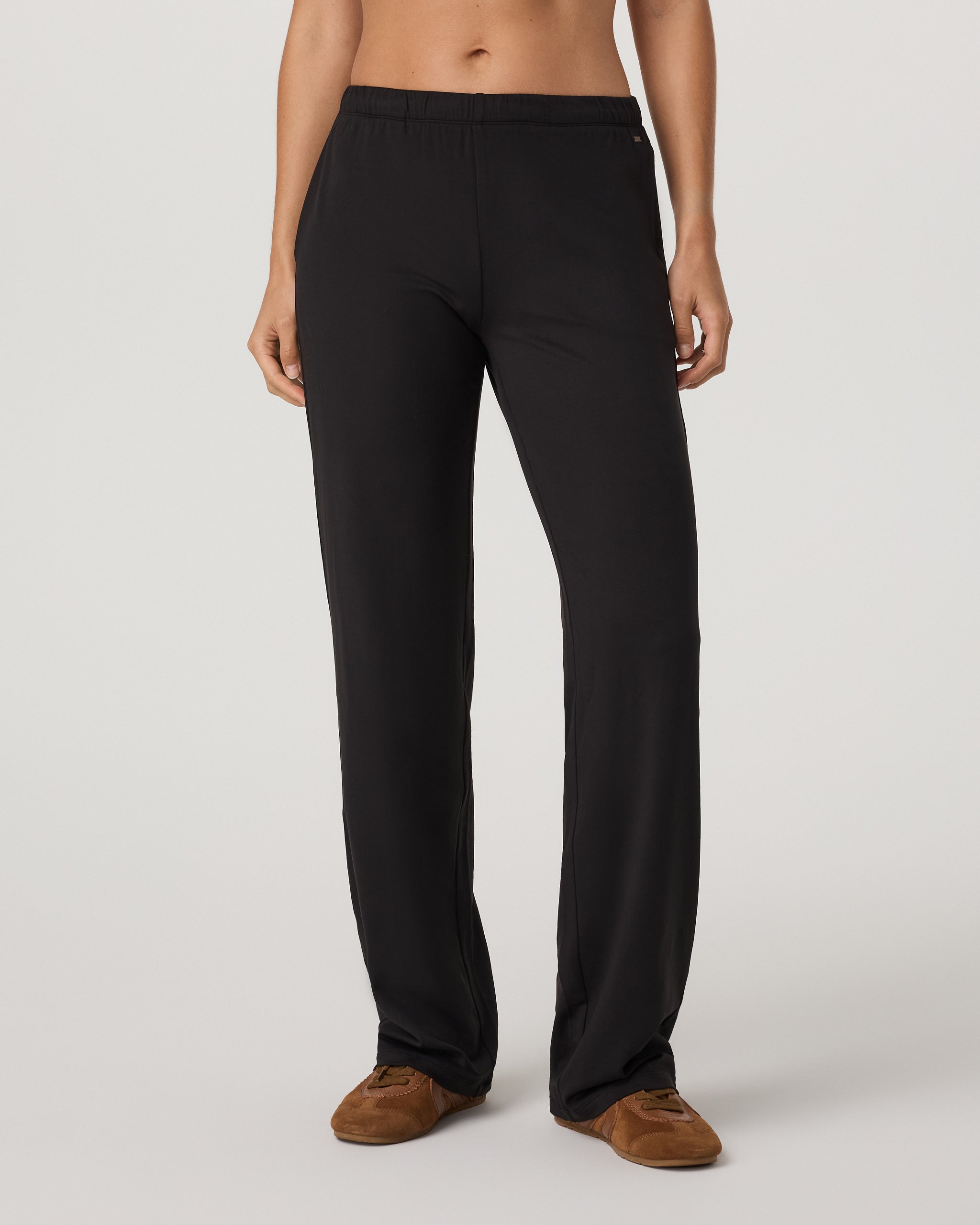 Halo Modern Straight Leg Pant-Long | Solid Black