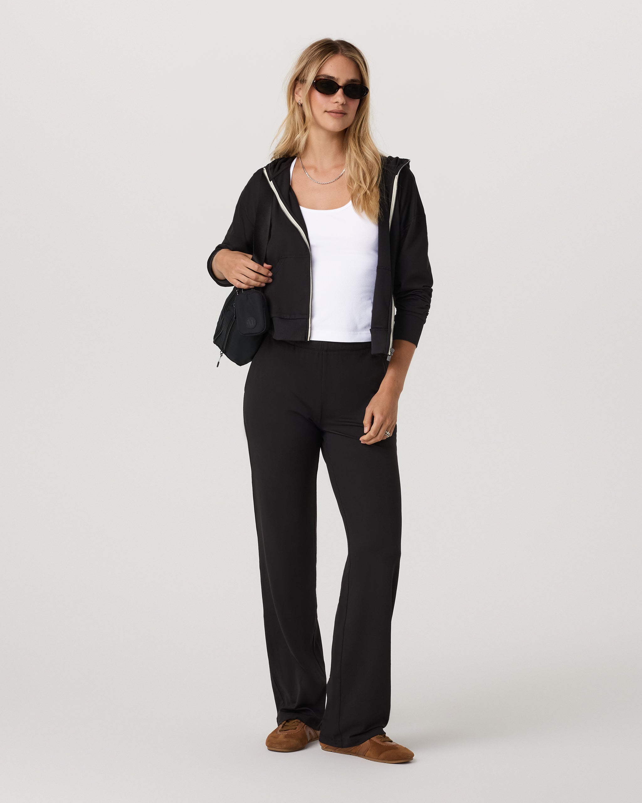 Halo Modern Straight Leg Pant | Solid Black