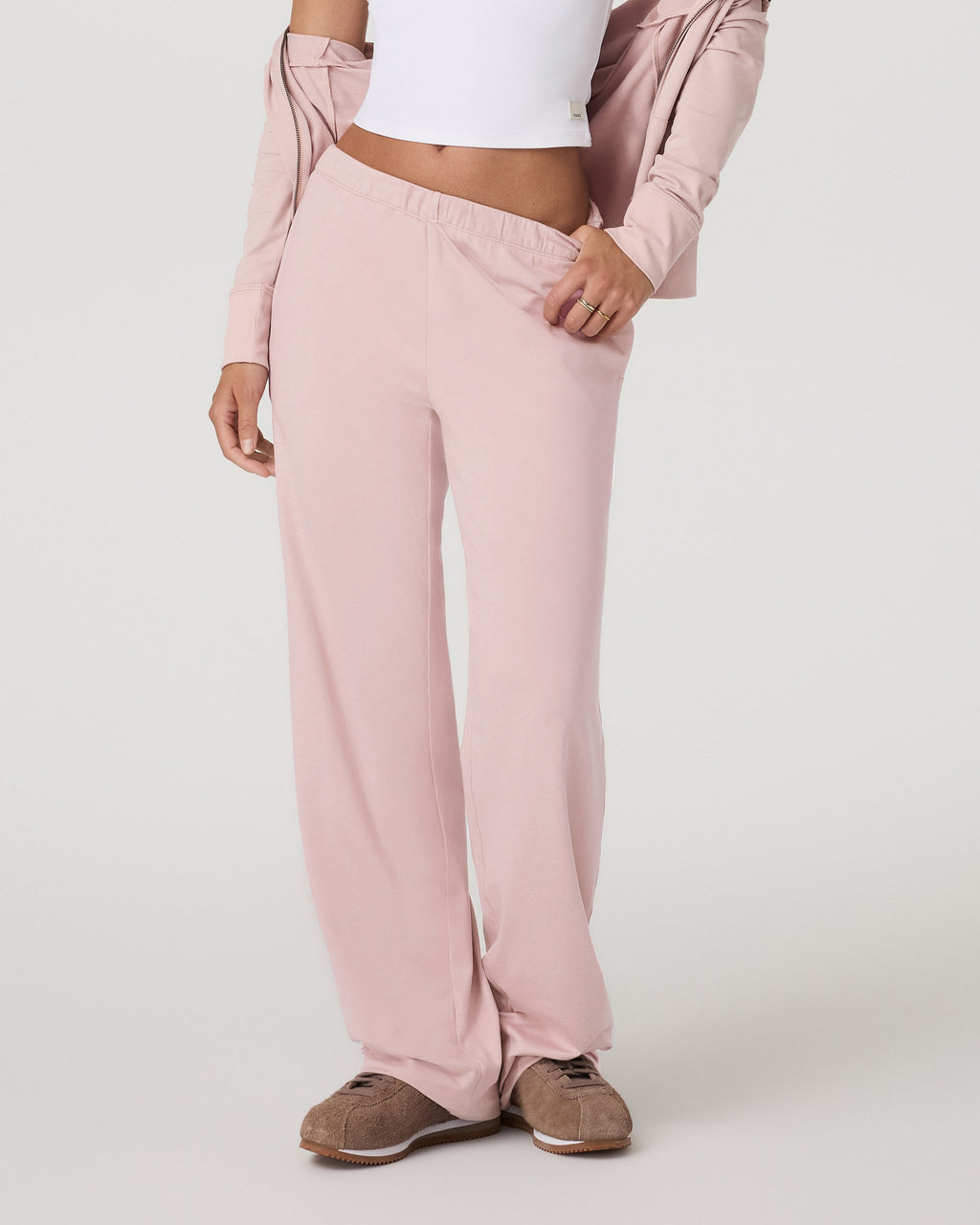 Halo Modern Straight Leg Pant | Vintage Rose Heather