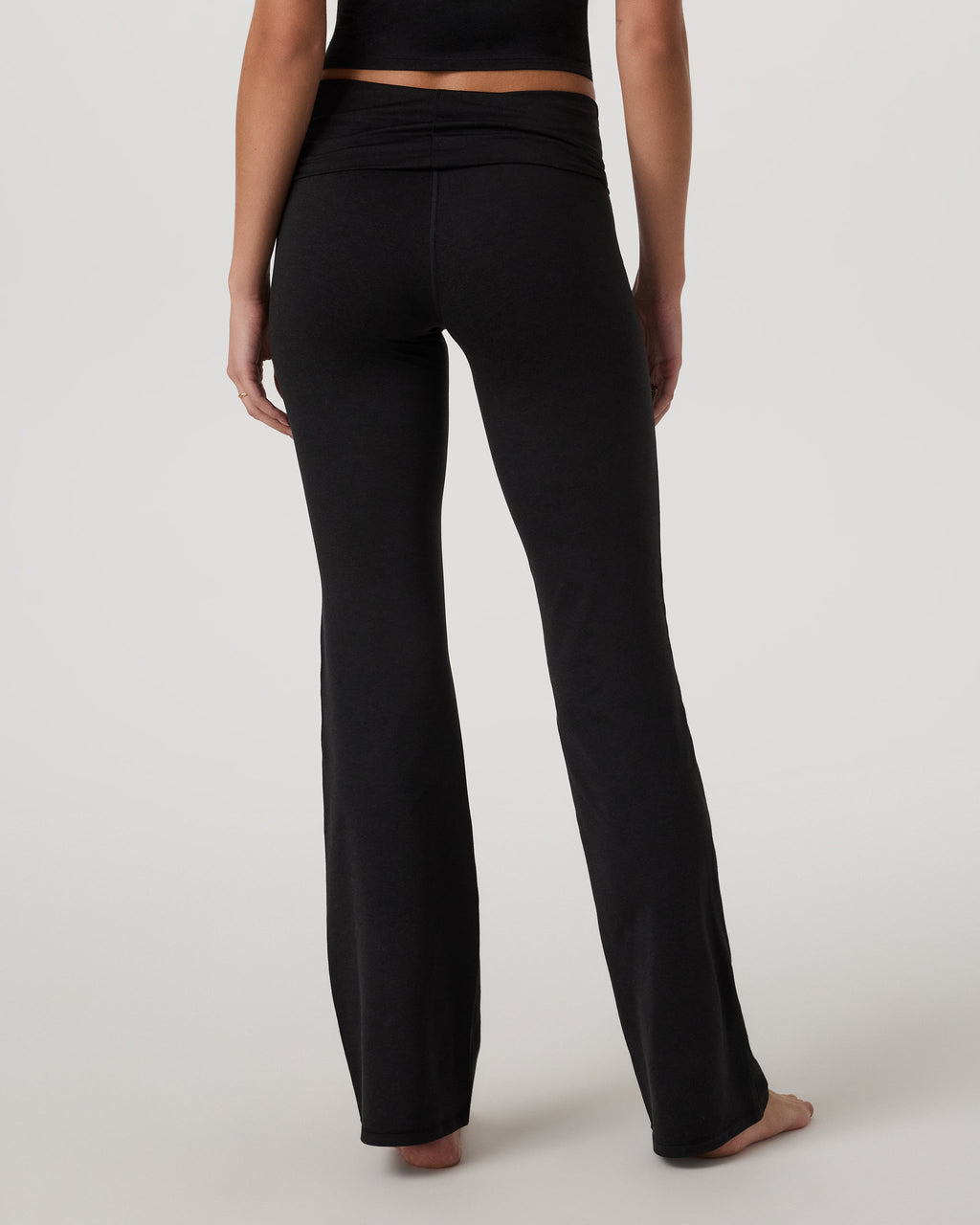 Halo Foldover Pant | Black Heather