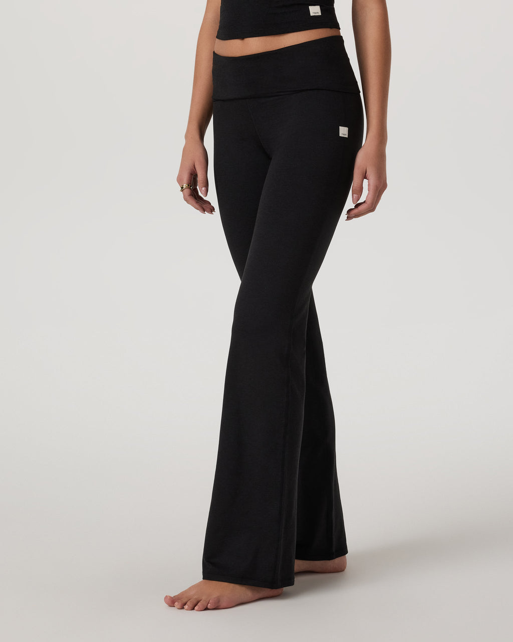 Halo Foldover Pant | Black Heather