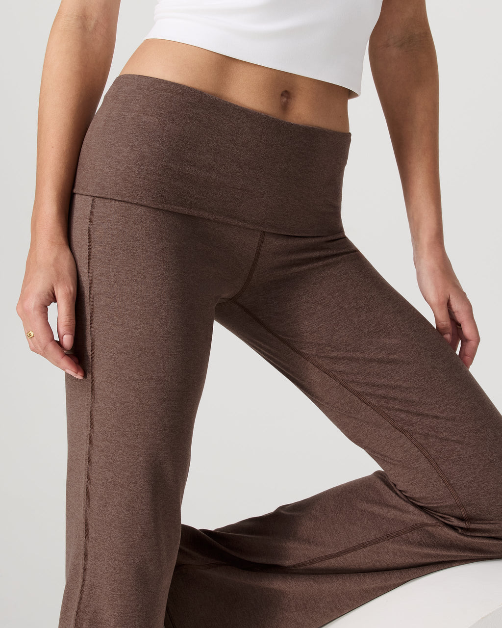 Halo Foldover Pant | Chocolate Milk Heather
