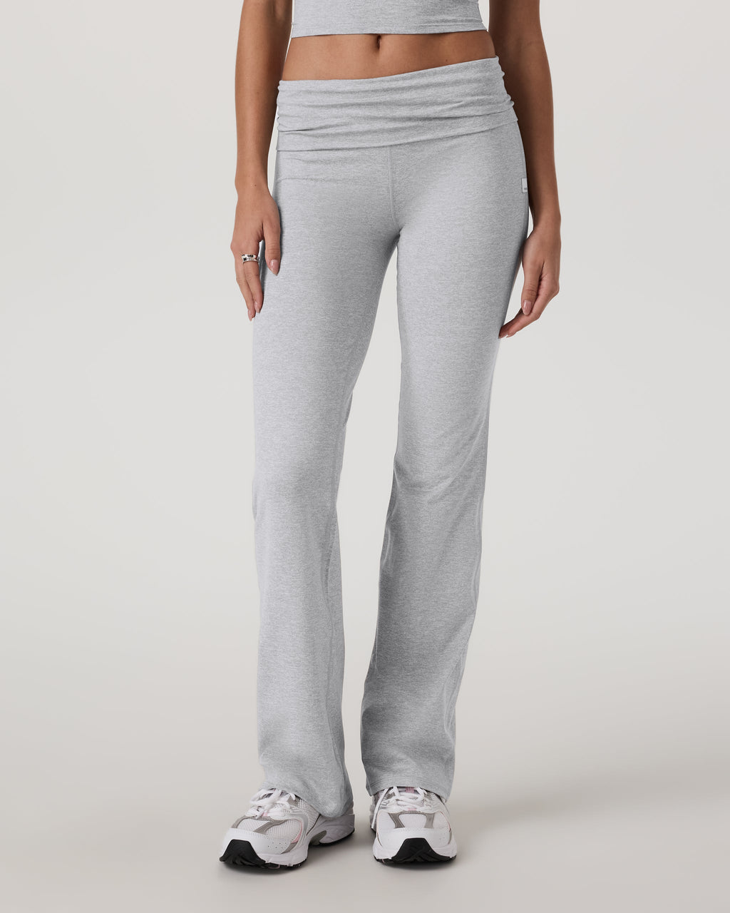 Halo Foldover Pant | Pale Grey Heather