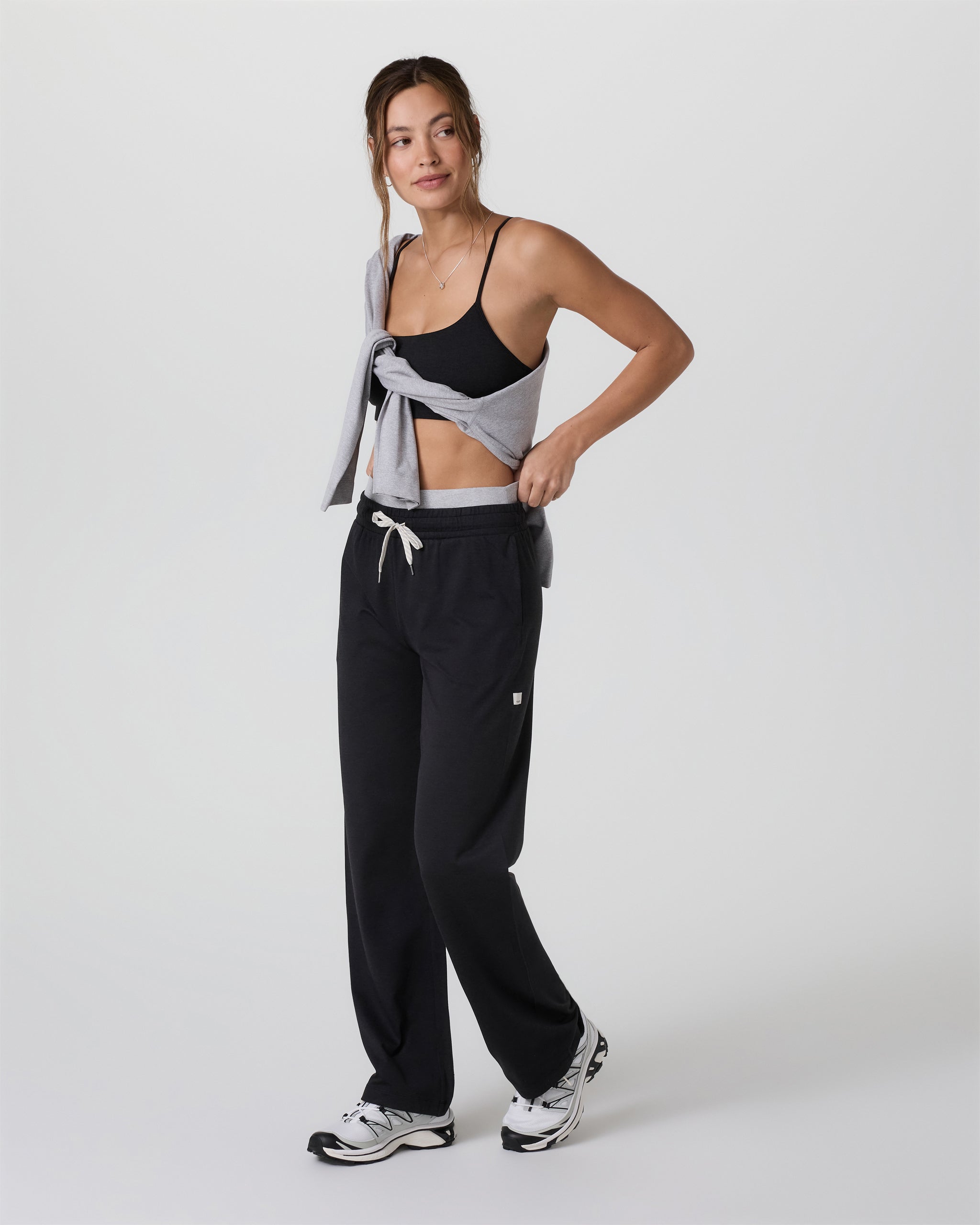 Halo Warm Up Straight Leg Pant | Black Heather