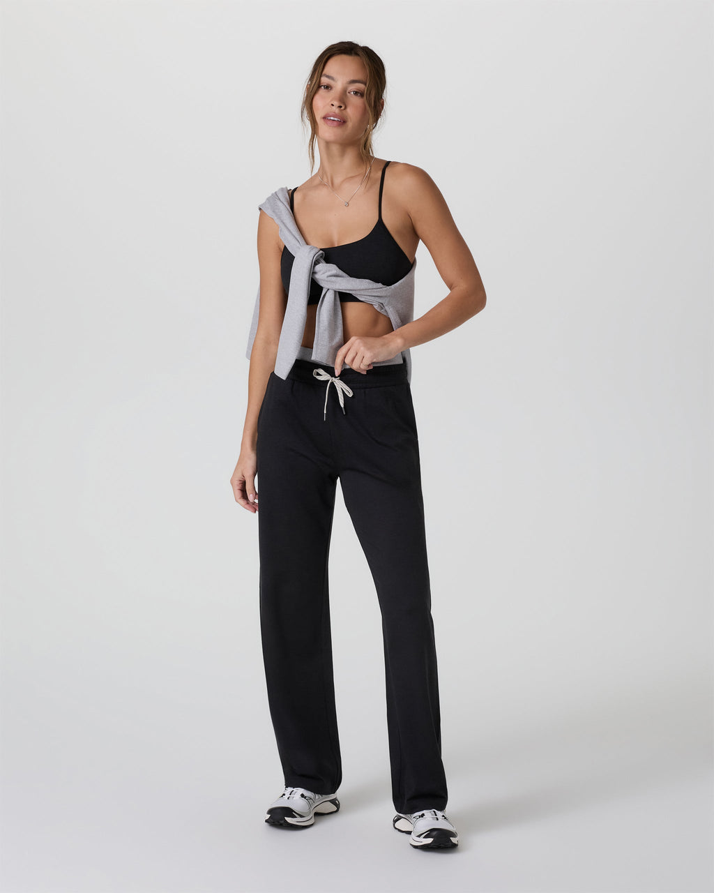 Halo Warm Up Straight Leg Pant | Black Heather