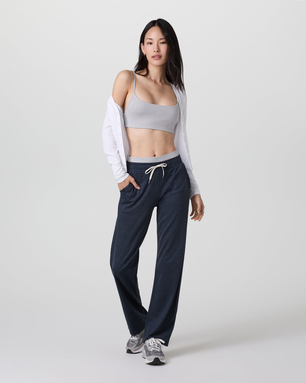 Halo Warm Up Straight Leg | Midnight Heather