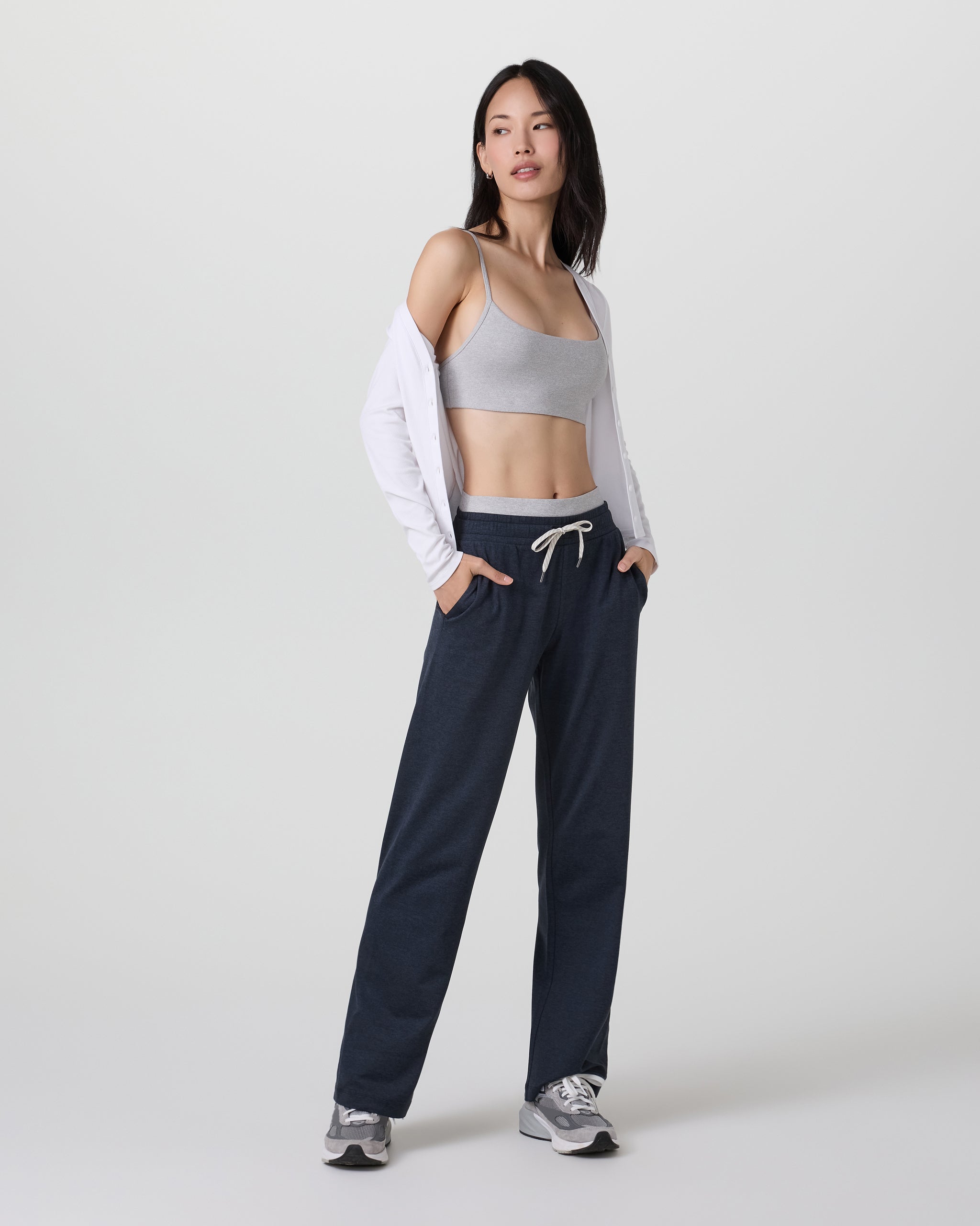 Halo Warm Up Straight Leg | Midnight Heather