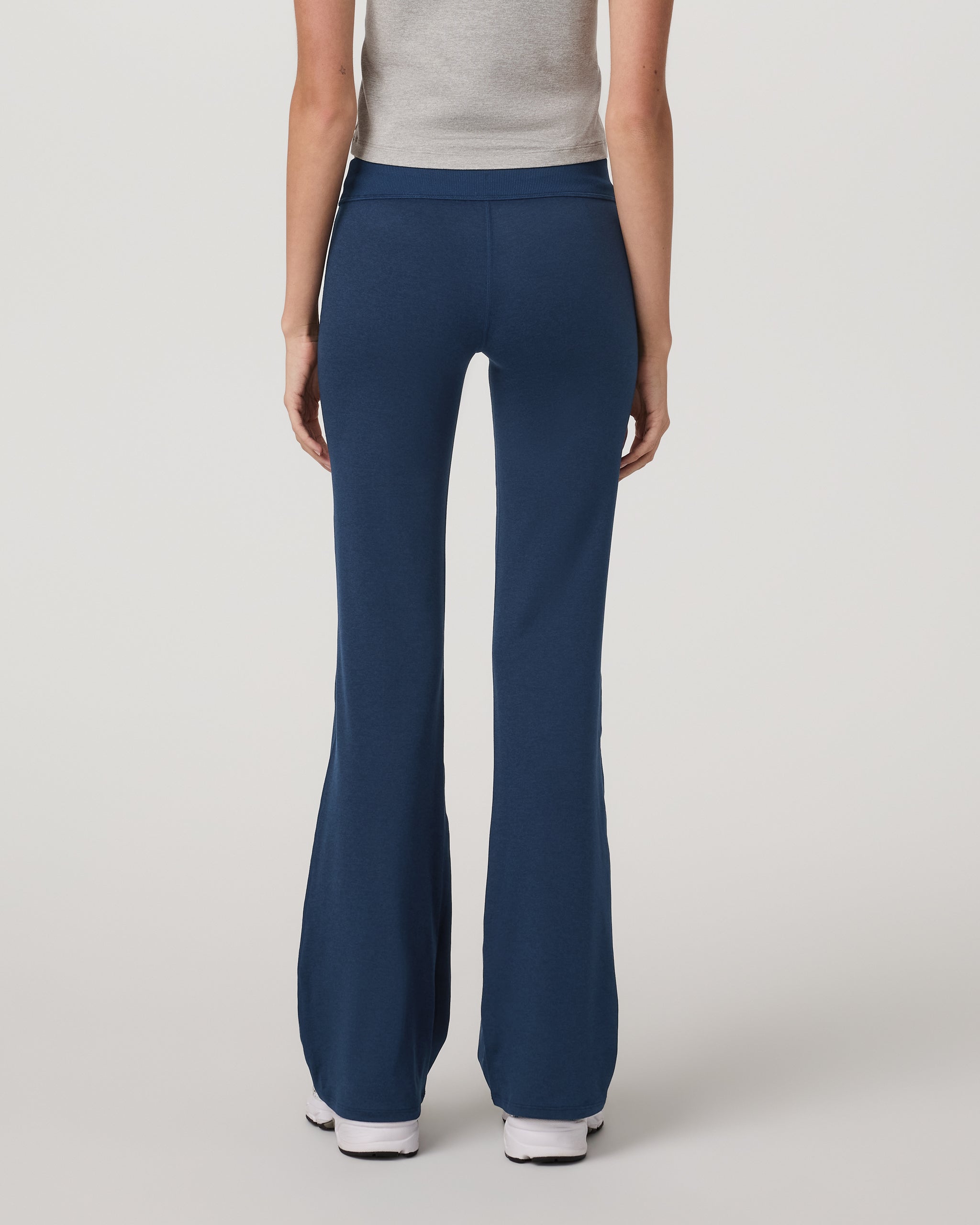 Halo Low Rise Slim Flare Pant | Blue Coast Heather