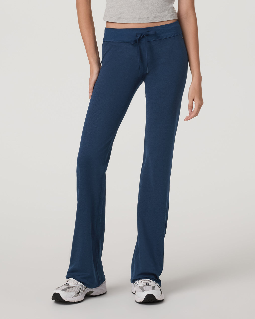 Halo Low Rise Slim Flare Pant | Blue Coast Heather
