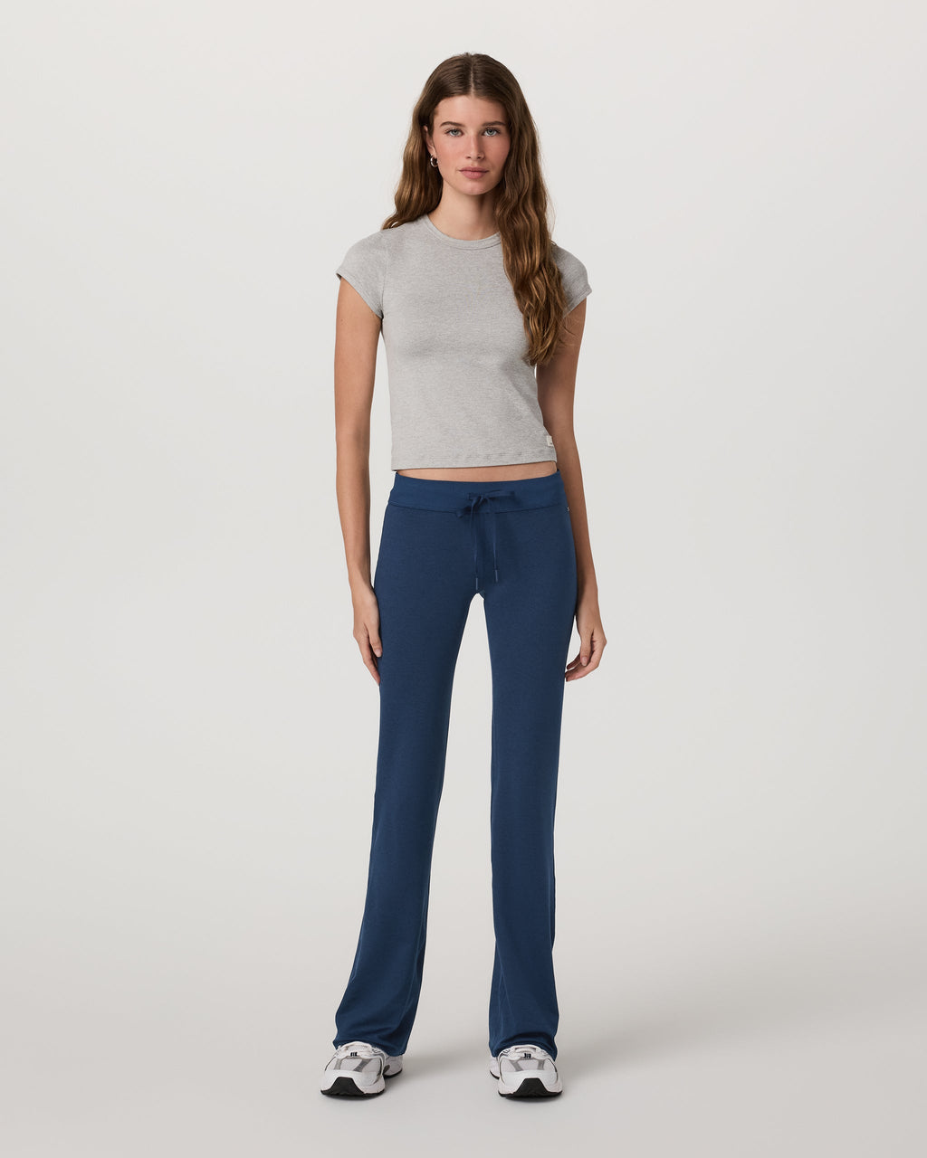 Halo Low Rise Slim Flare Pant | Blue Coast Heather
