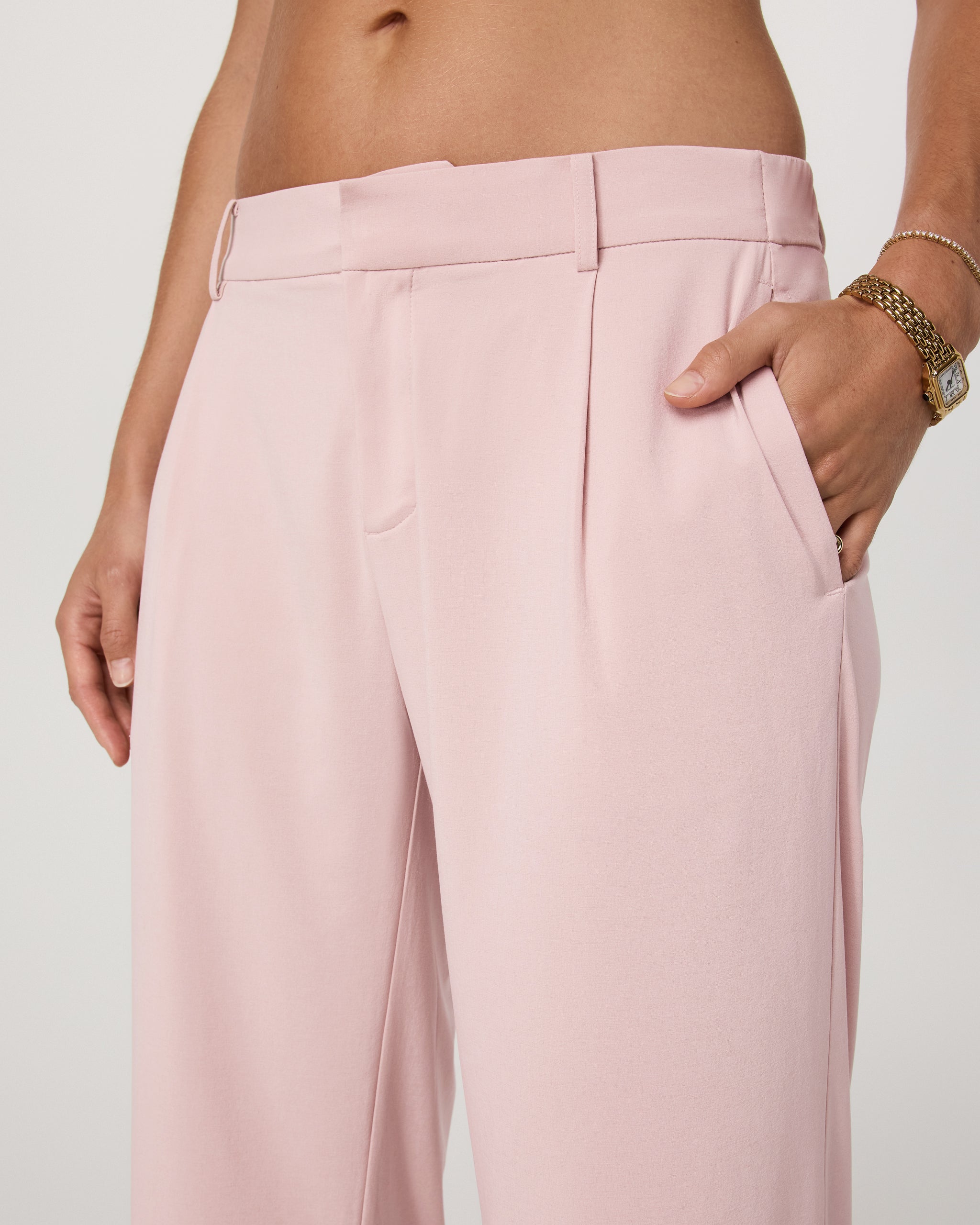 Villa Low Slung Trouser | Vintage Rose