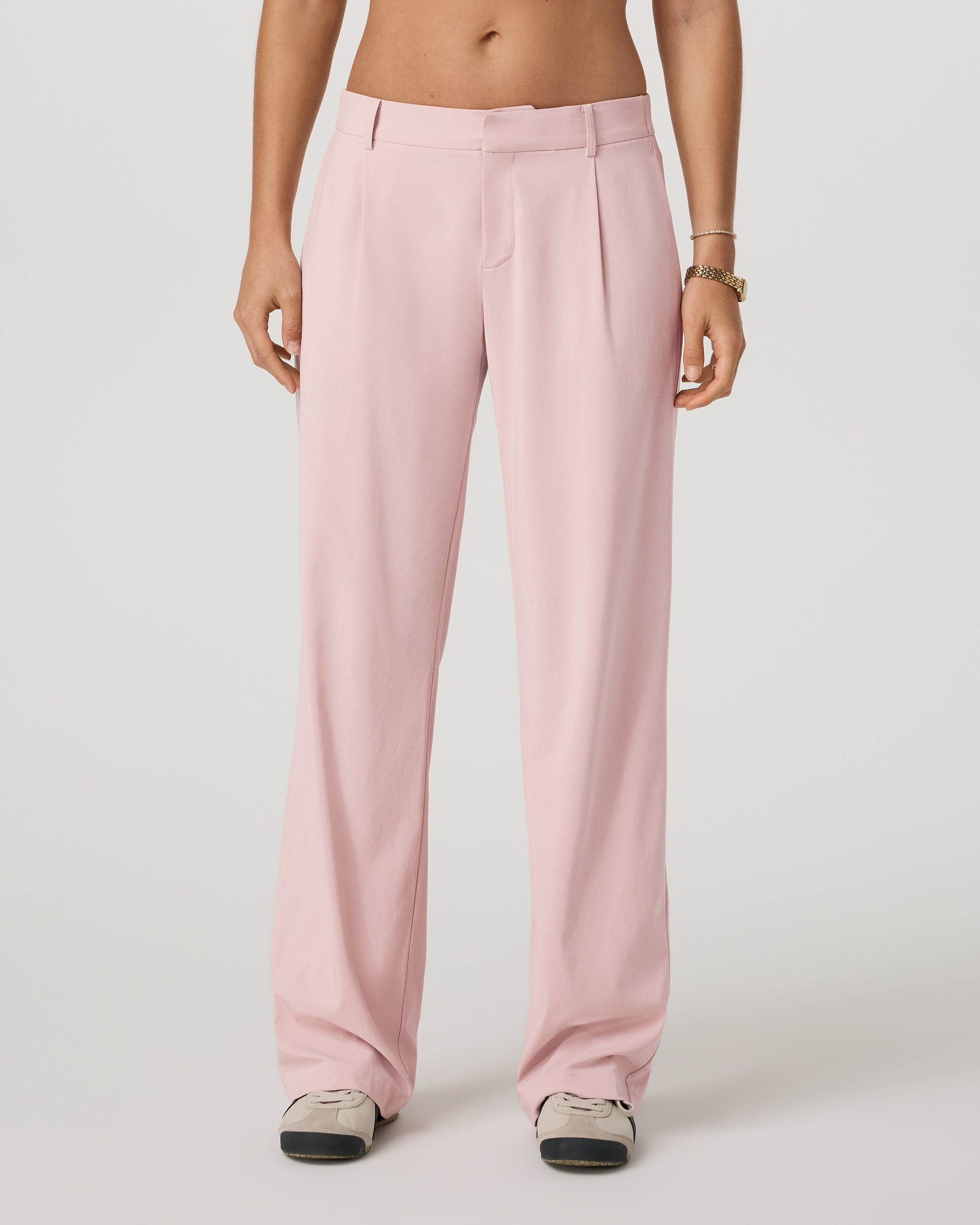 Villa Low Slung Trouser | Vintage Rose